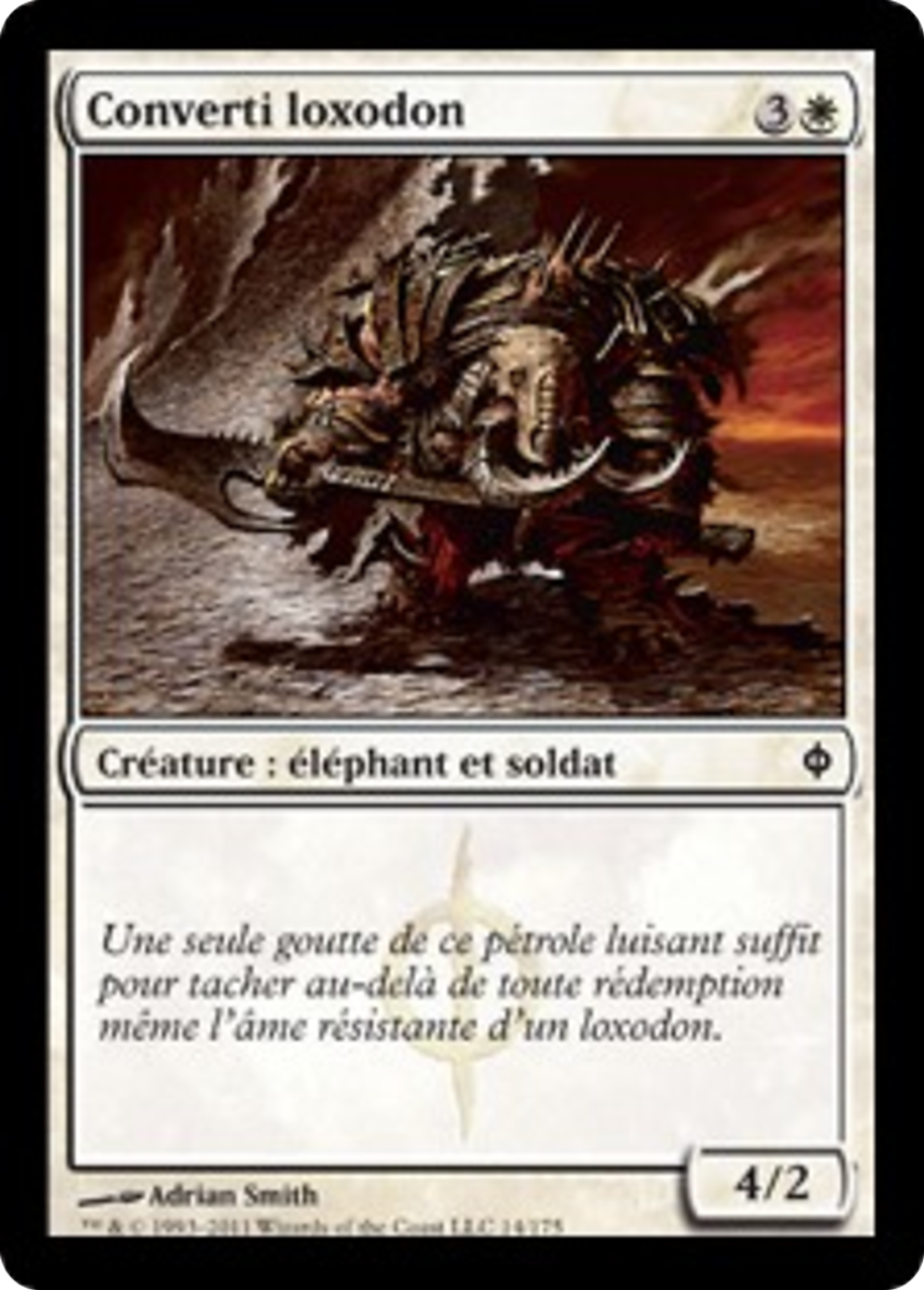 Converti loxodon — New Phyrexia — Magic: The Gathering
