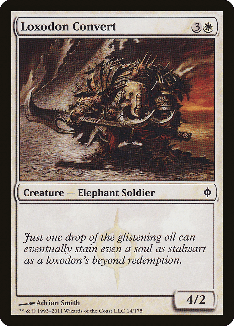Loxodon Convert — New Phyrexia — Magic: The Gathering