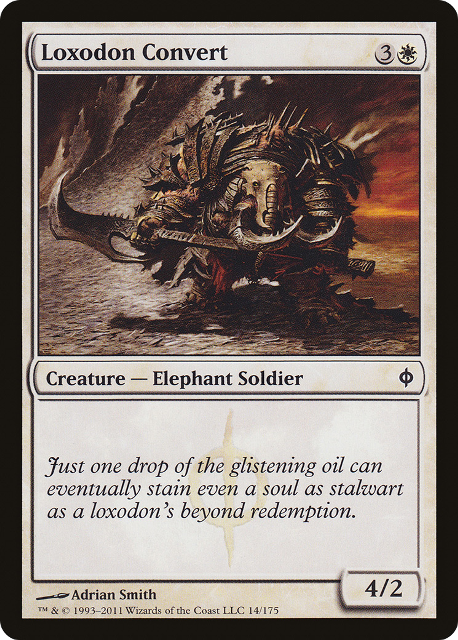 Loxodon Convert — New Phyrexia — Magic: The Gathering