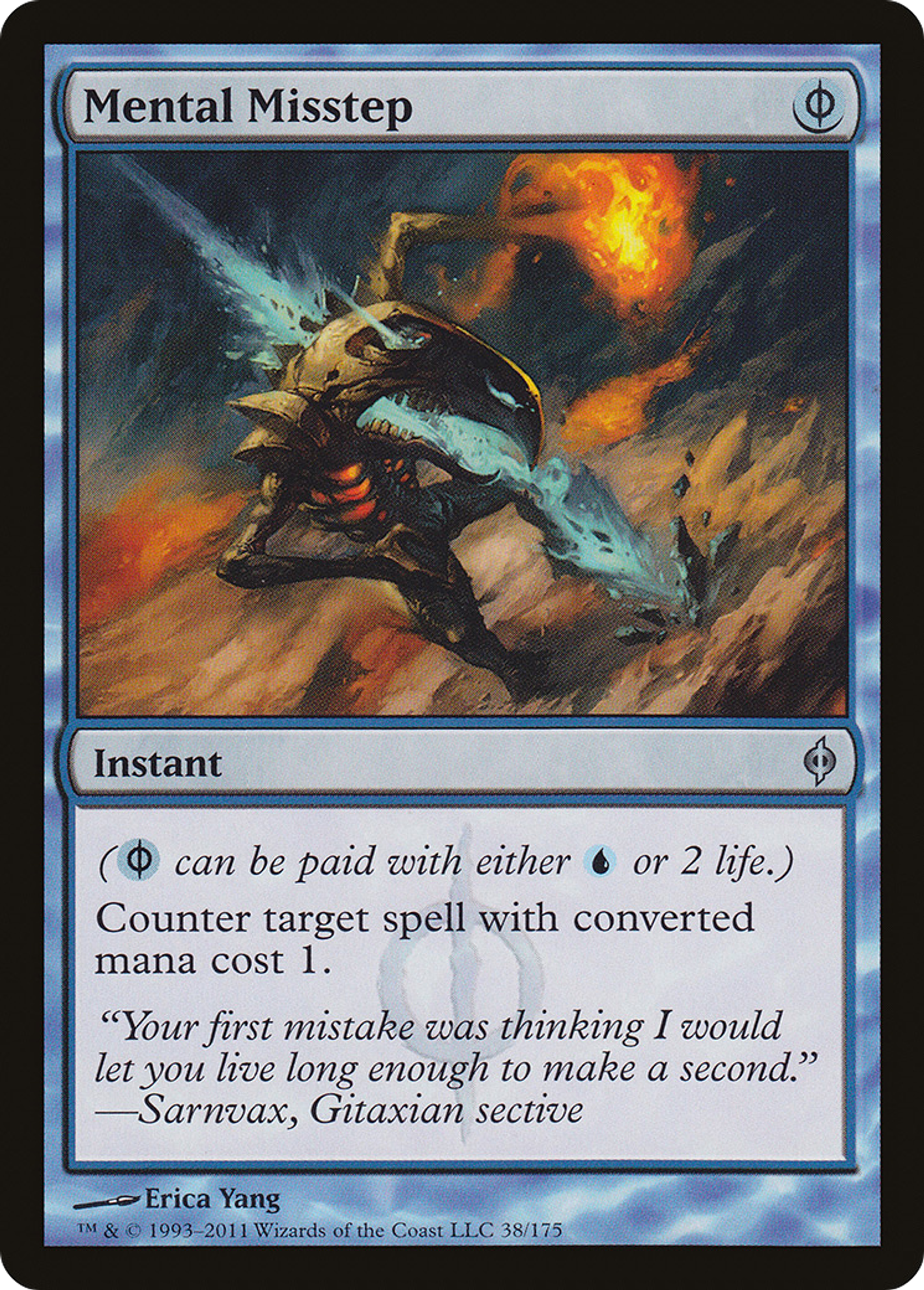 Faux-pas mental — New Phyrexia — Magic: The Gathering