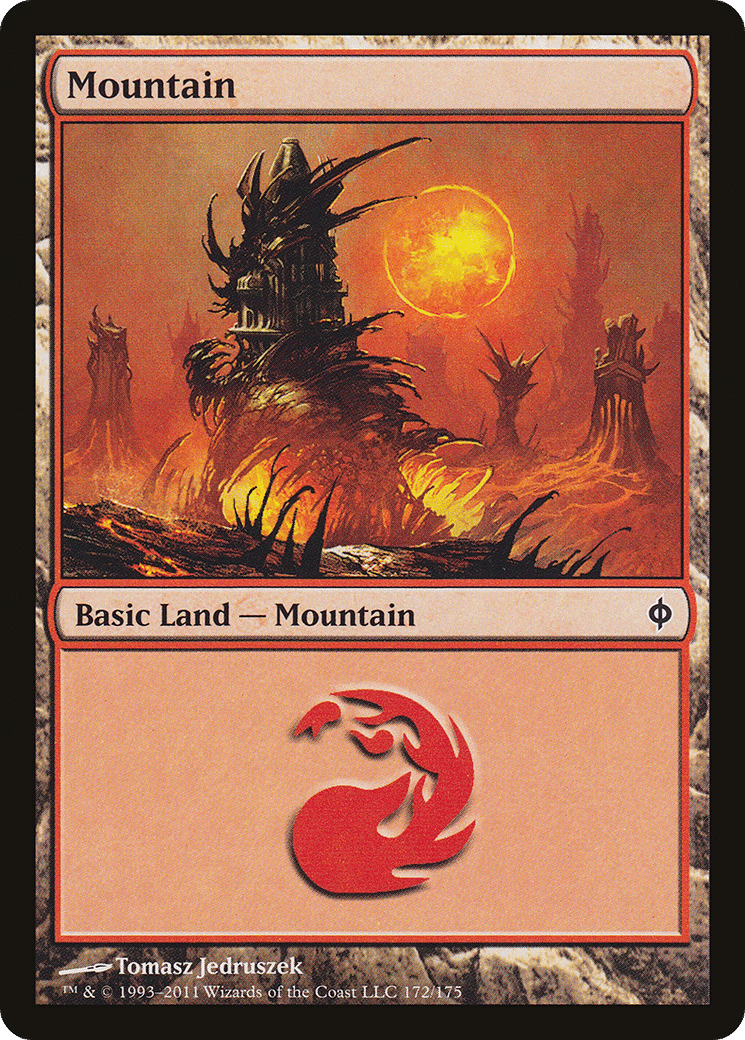 Mountain — New Phyrexia — Magic: The Gathering