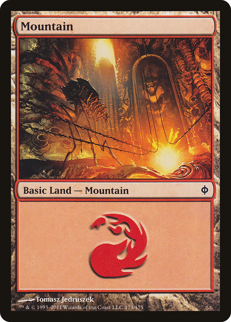 Mountain — New Phyrexia — Magic: The Gathering