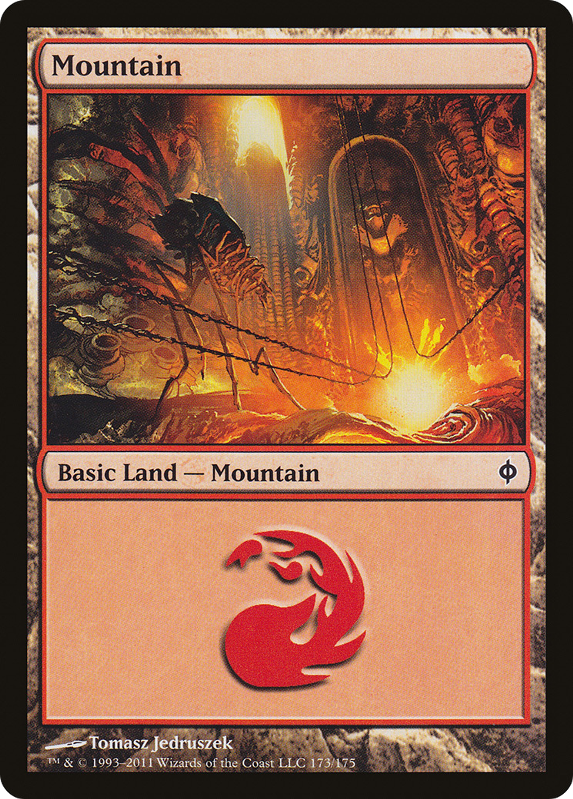 Mountain — New Phyrexia — Magic: The Gathering