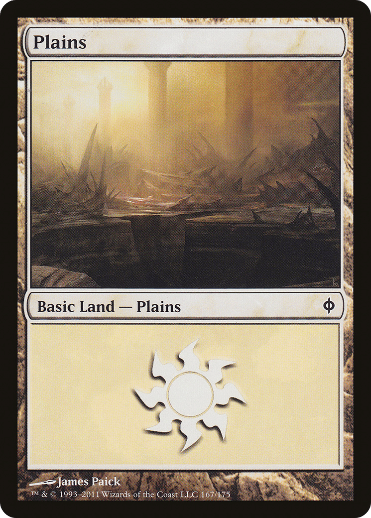Plains — New Phyrexia — Magic: The Gathering