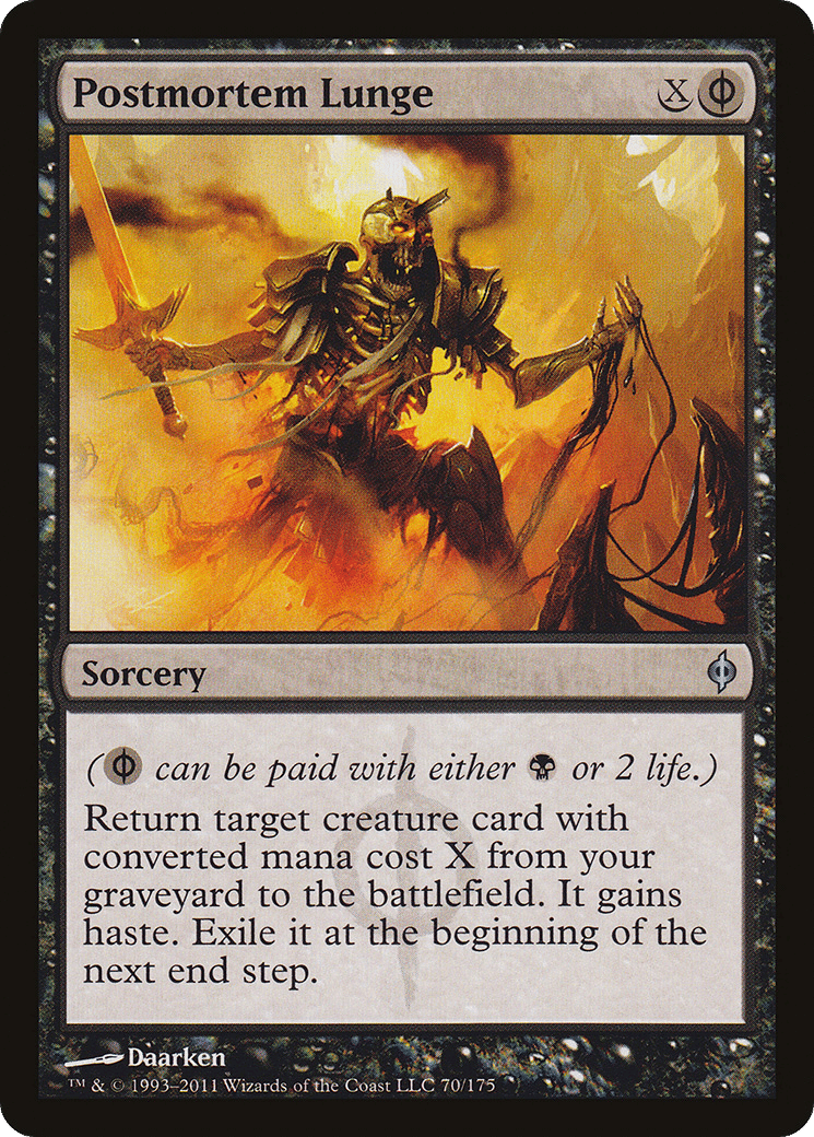 Postmortem Lunge — New Phyrexia — Magic: The Gathering