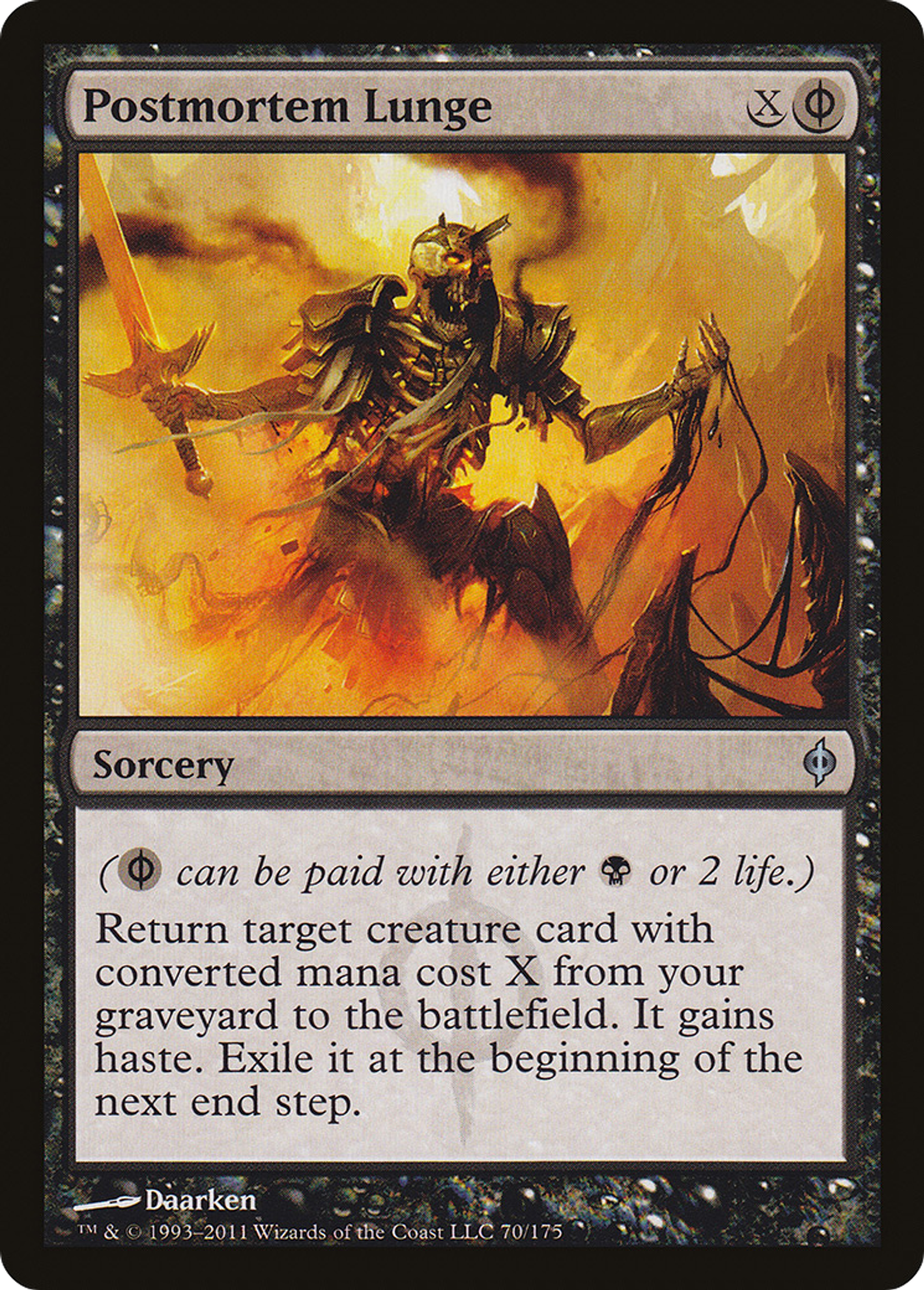 Postmortem Lunge — New Phyrexia — Magic: The Gathering