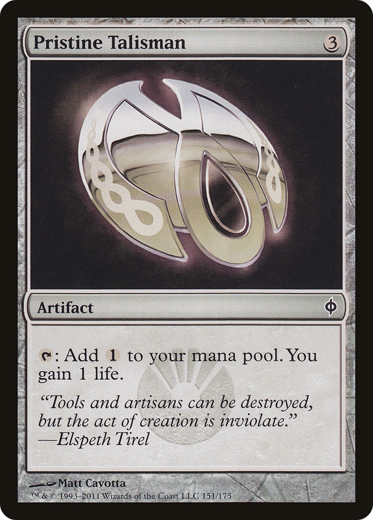 Pristine Talisman — New Phyrexia — Magic: The Gathering