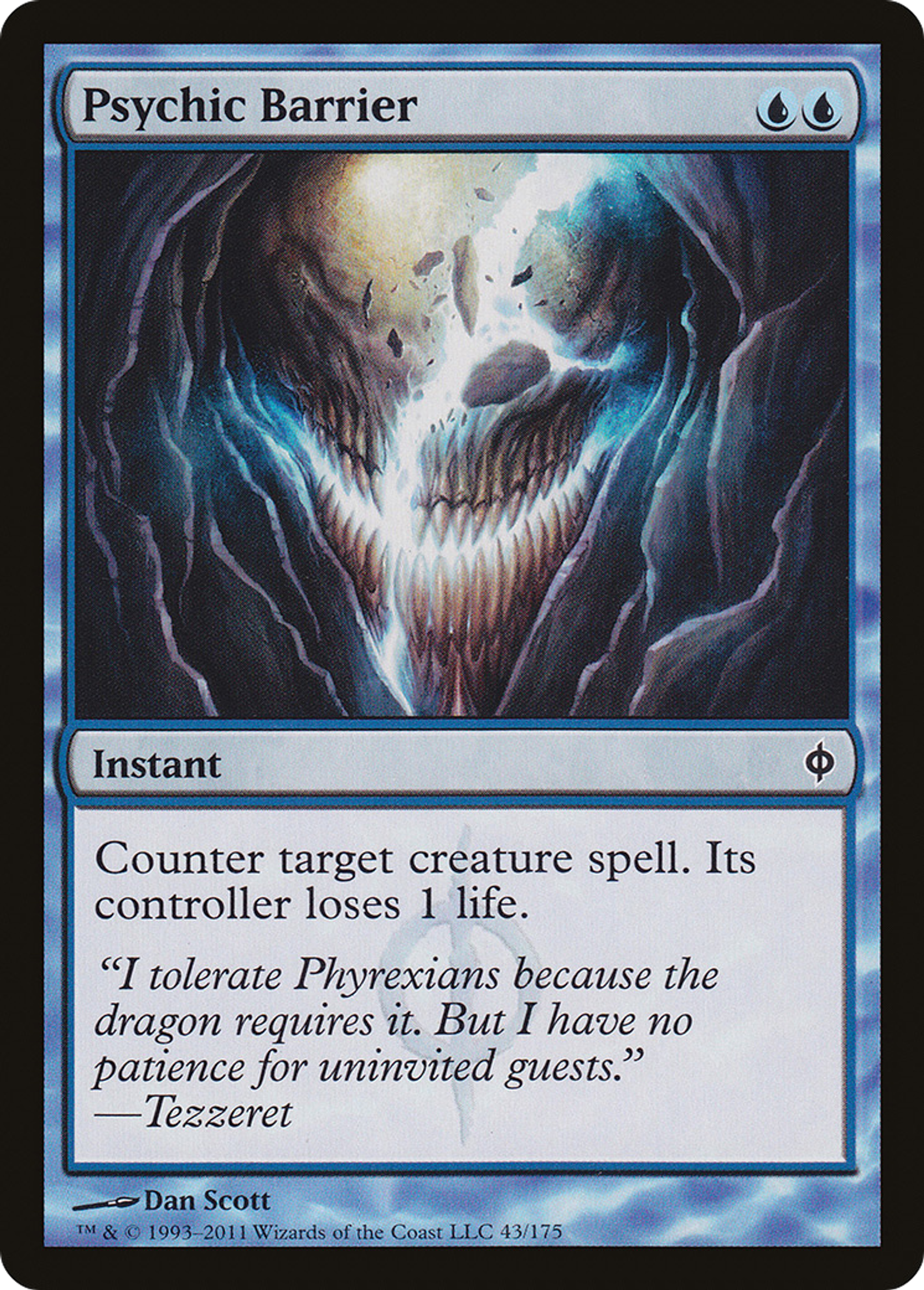Barrière psychique — New Phyrexia — Magic: The Gathering