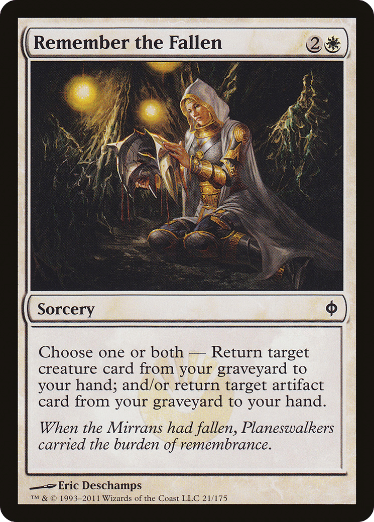 Remember the Fallen — New Phyrexia — Magic: The Gathering
