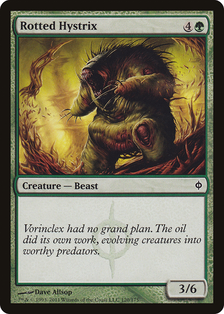 Rotted Hystrix — New Phyrexia — Magic: The Gathering