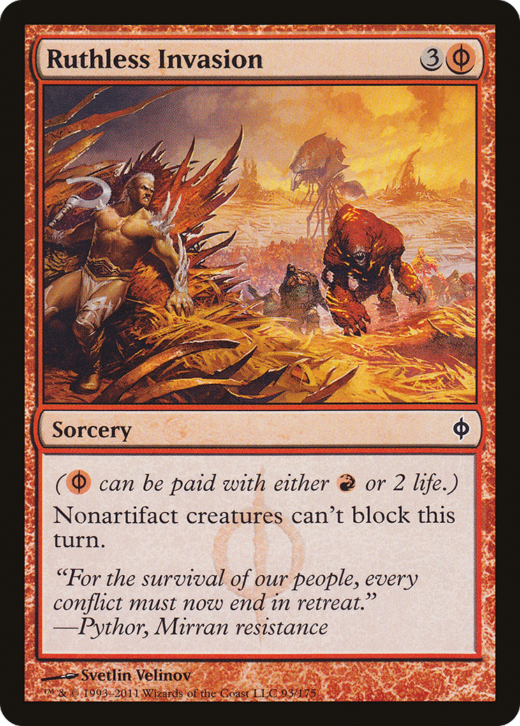 Ruthless Invasion — New Phyrexia — Magic: The Gathering