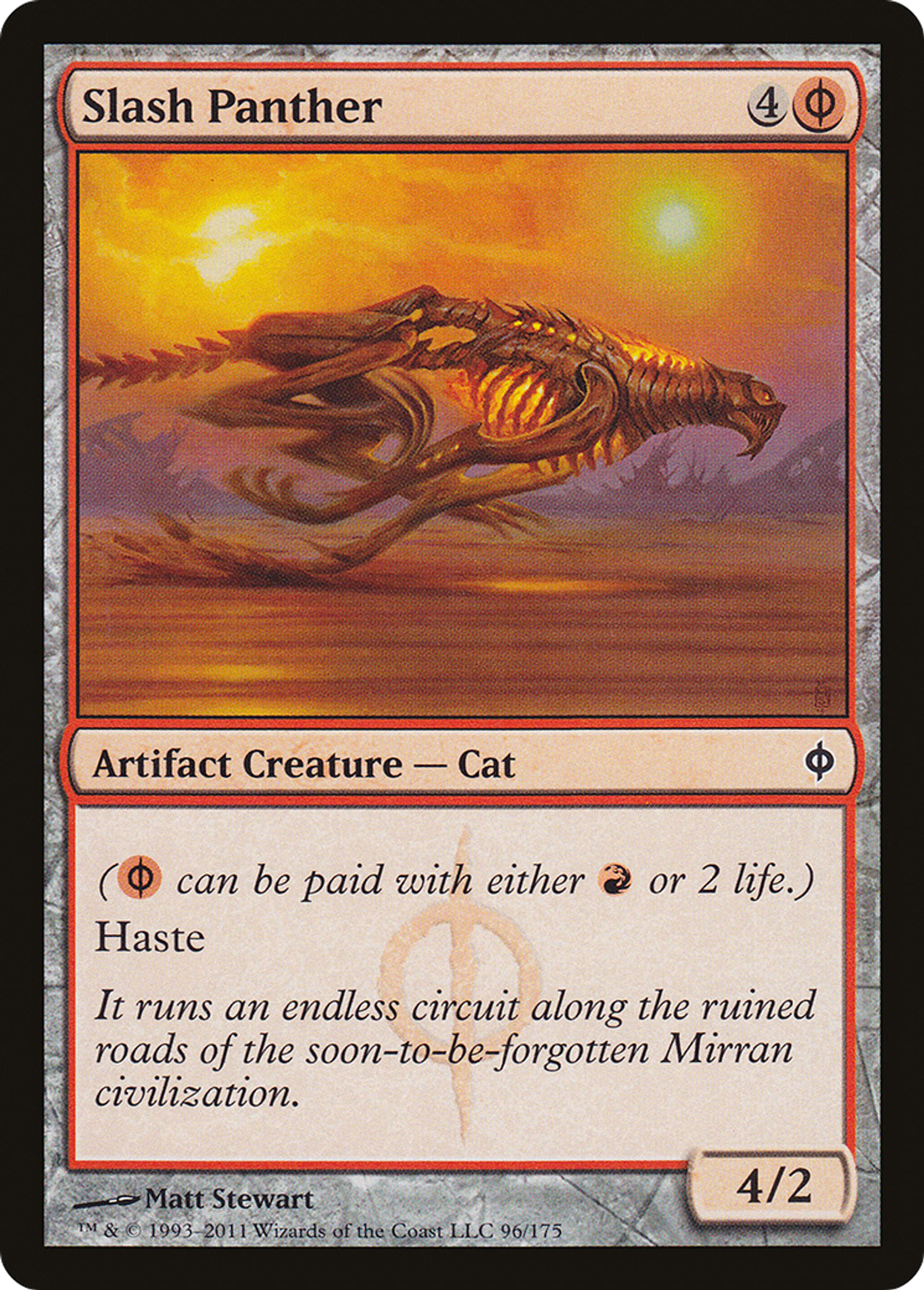 Slash Panther — New Phyrexia — Magic: The Gathering