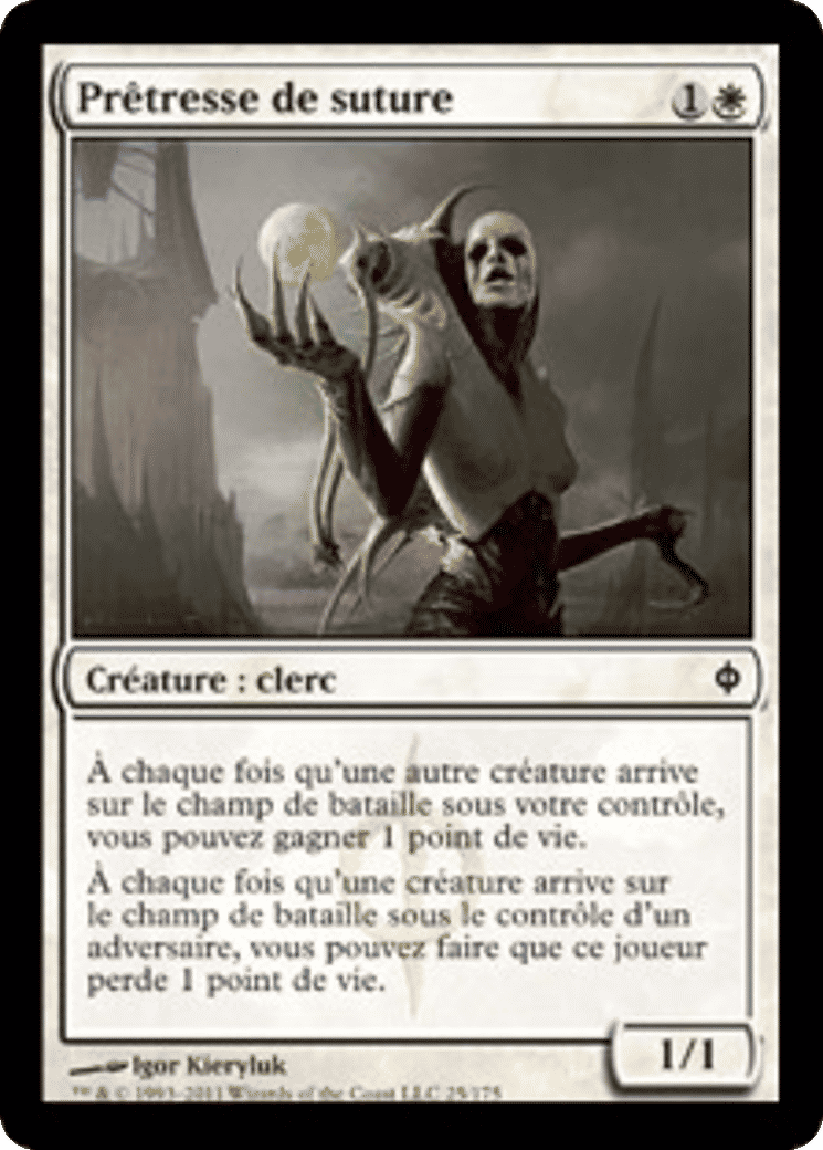 Prêtresse de suture — New Phyrexia — Magic: The Gathering