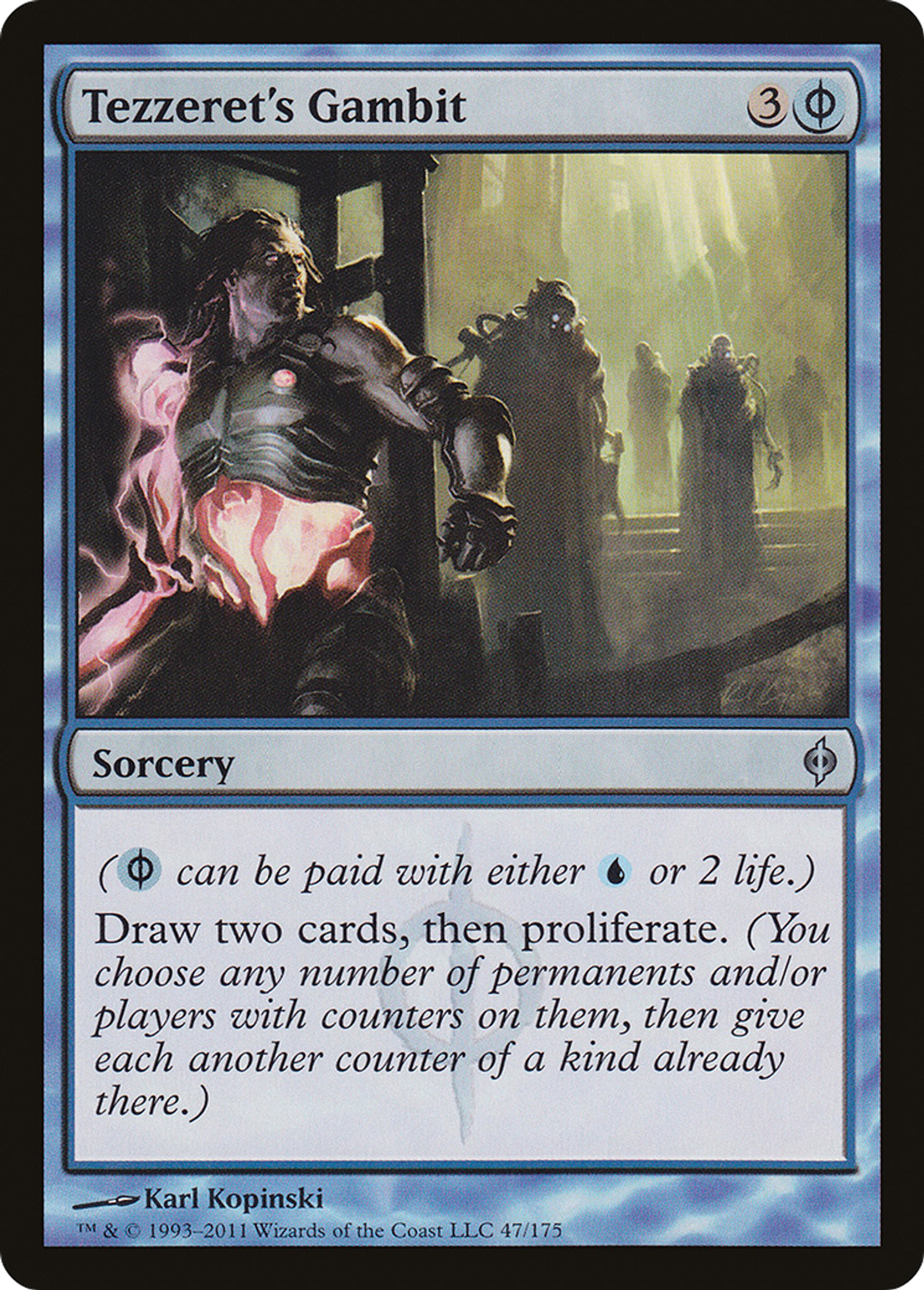 Tezzeret's Gambit — New Phyrexia — Magic: The Gathering