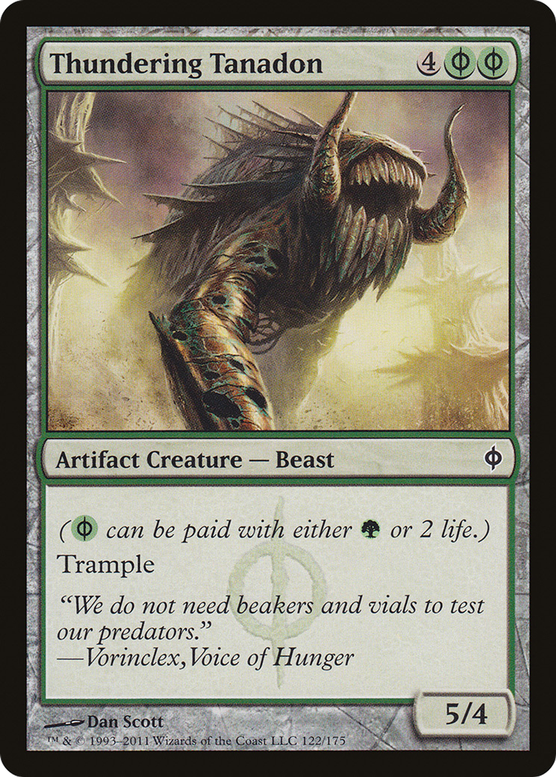 Thundering Tanadon — New Phyrexia — Magic: The Gathering