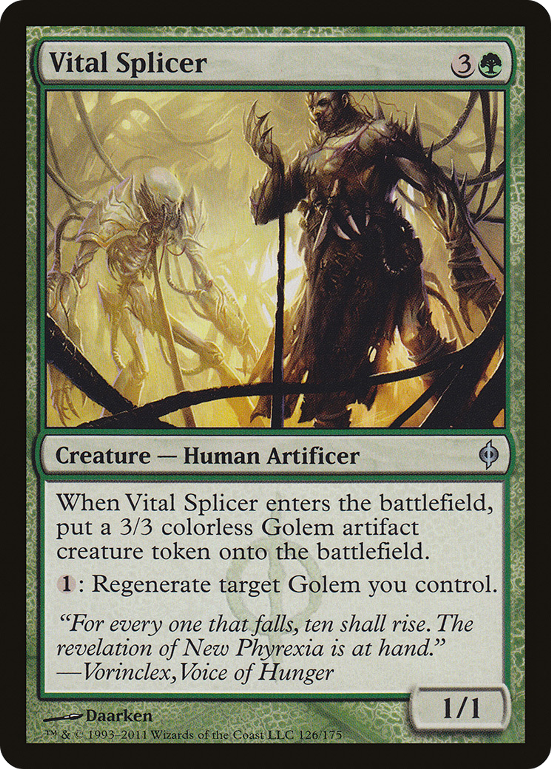 Vital Splicer — New Phyrexia — Magic: The Gathering