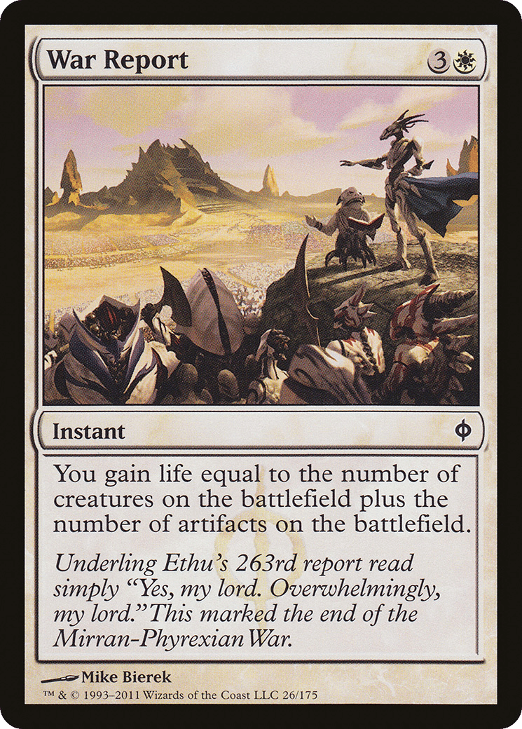 War Report — New Phyrexia — Magic: The Gathering