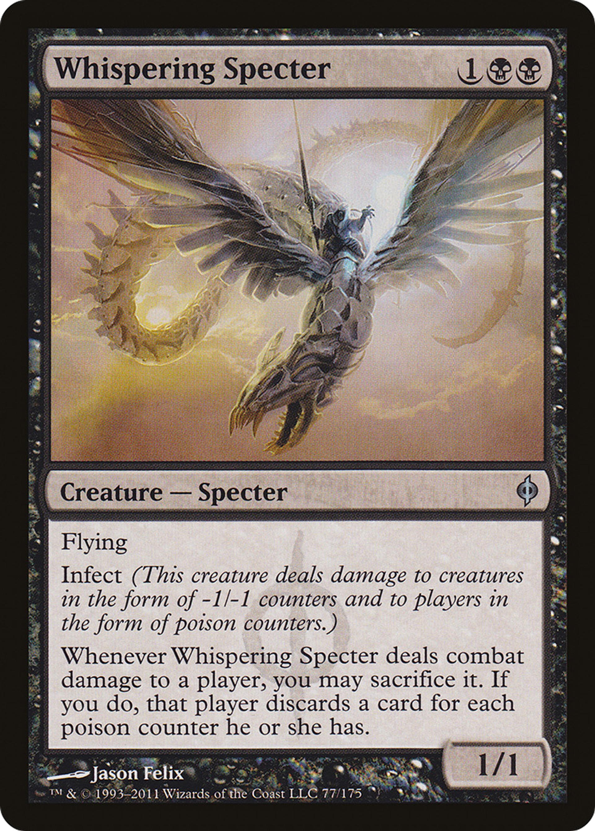 Whispering Specter — New Phyrexia — Magic: The Gathering