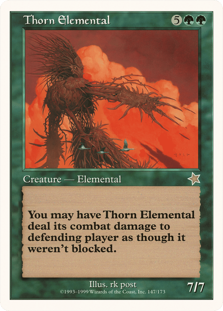 Thorn Elemental — Oversized 90's Promos — Magic: The Gathering