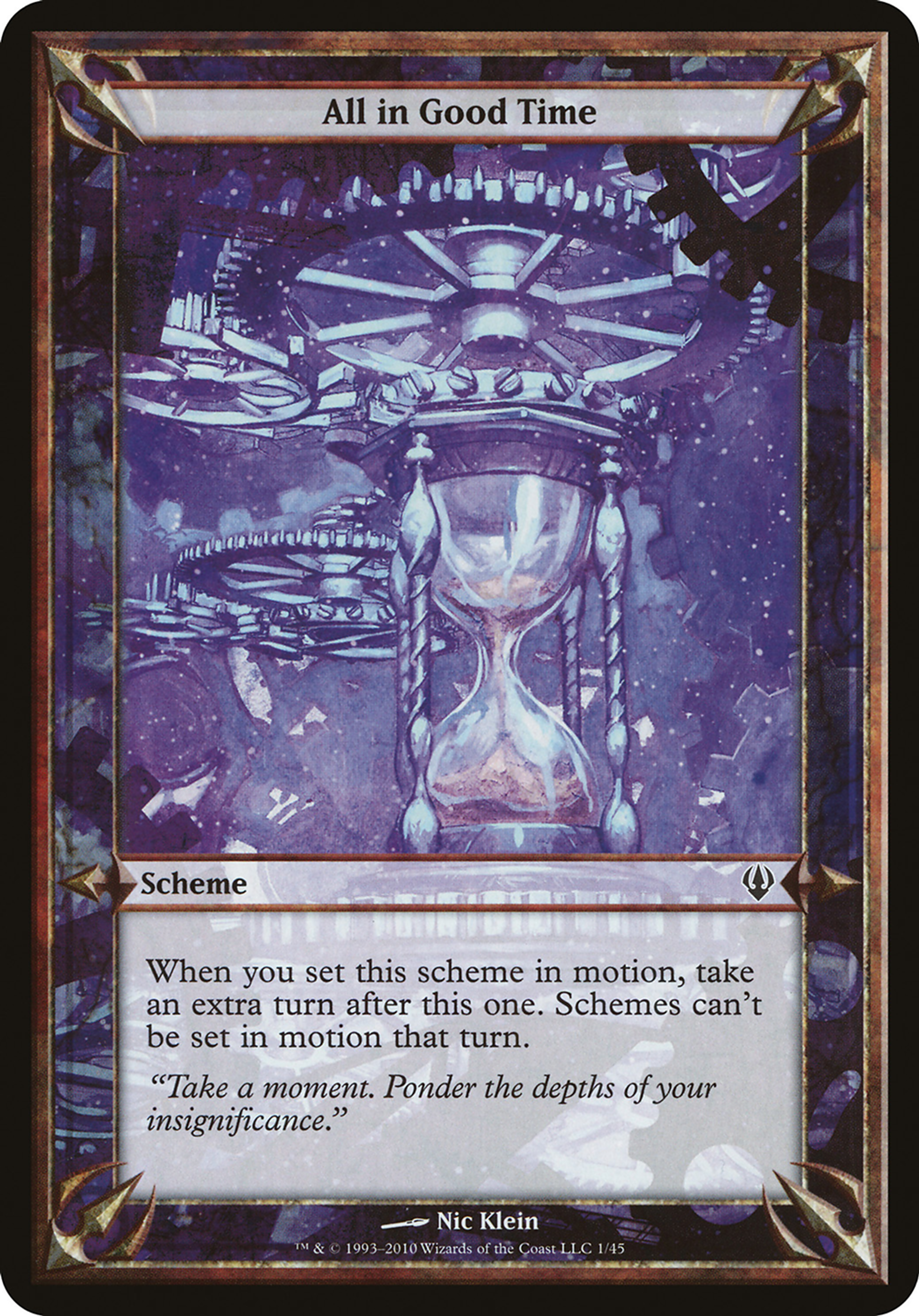 All in Good Time — Archenemy Schemes — Magic: The Gathering