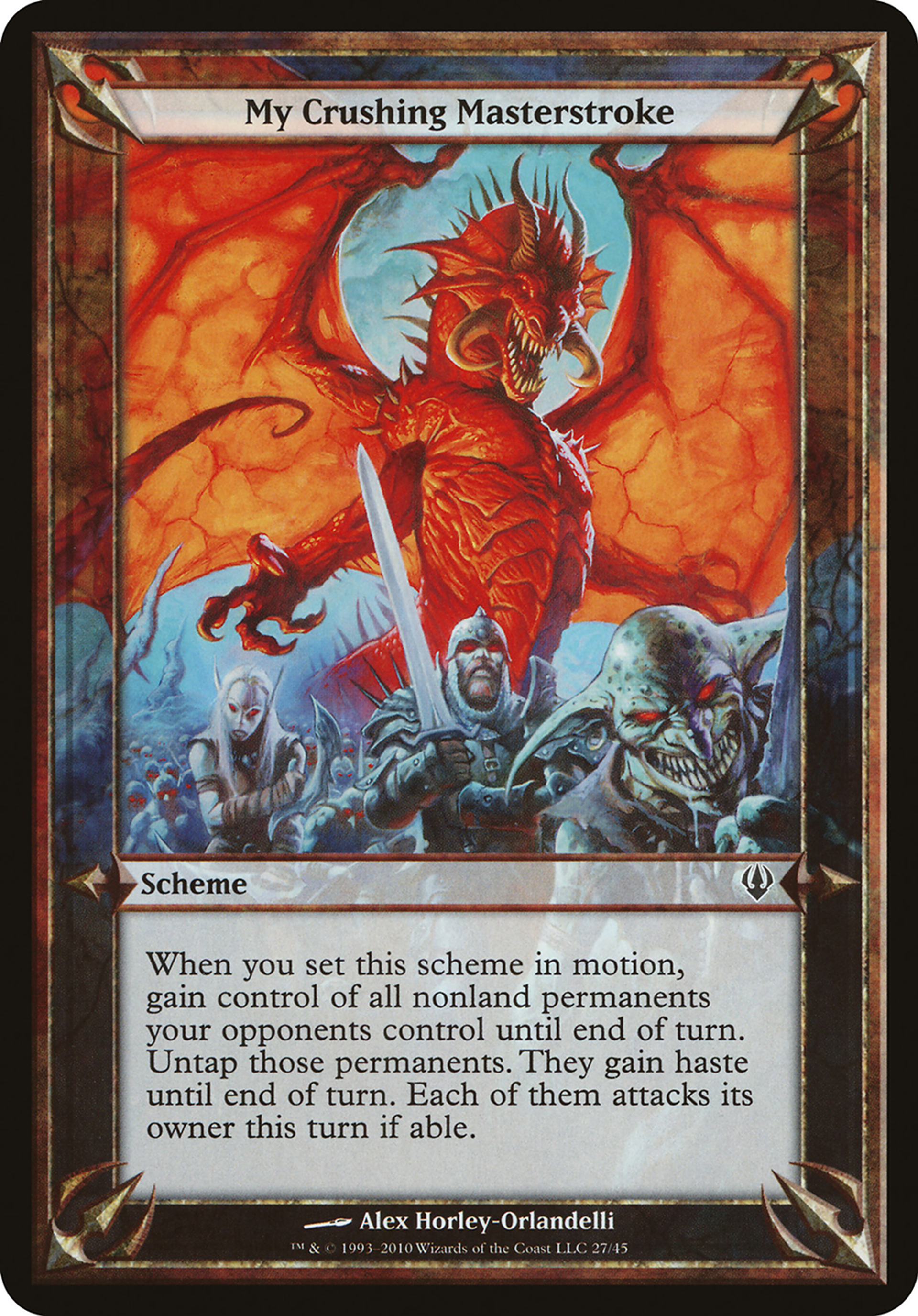 My Crushing Masterstroke — Archenemy Schemes — Magic: The Gathering