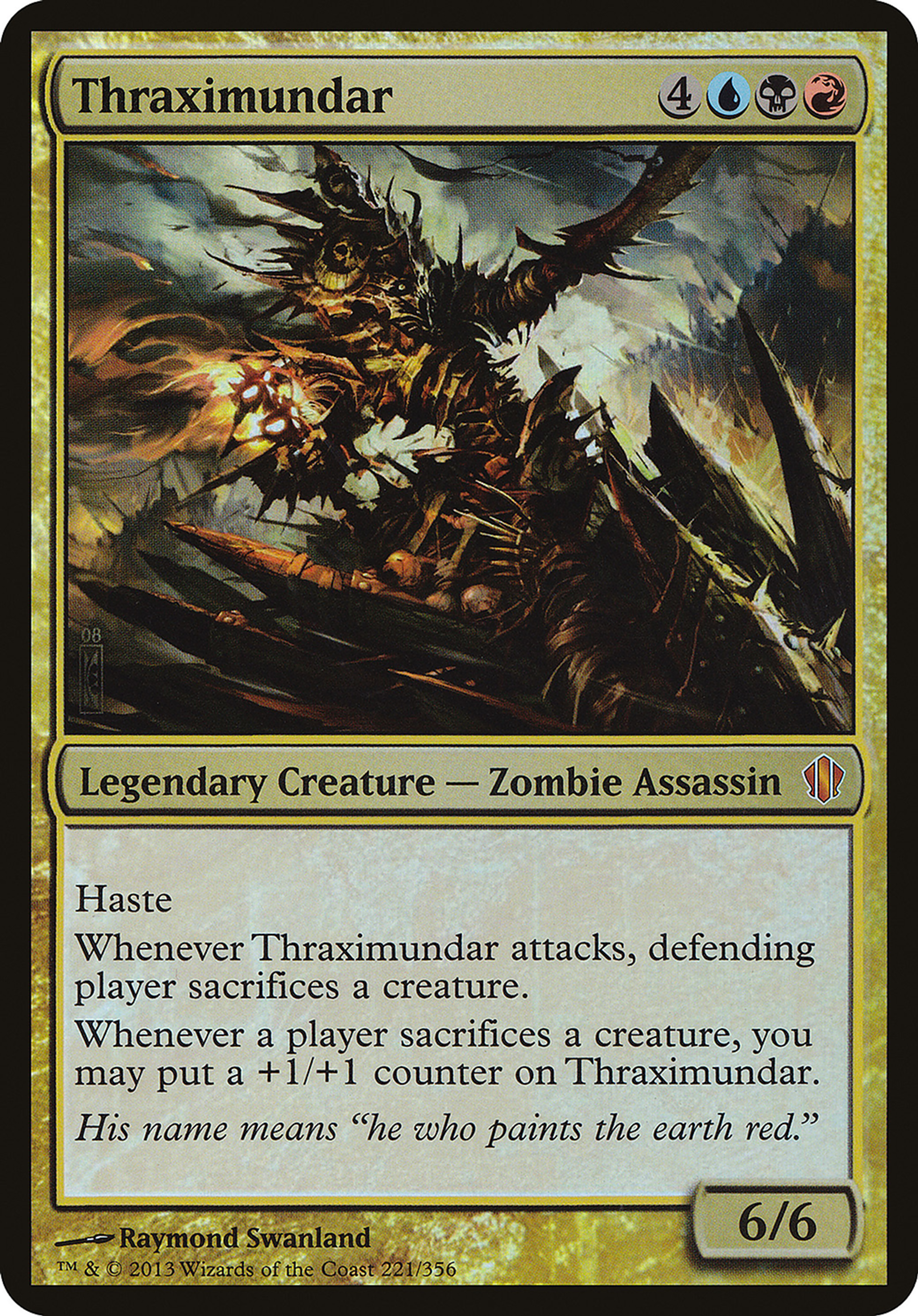 Thraximundar — Commander 2013 Oversized — Magic: The Gathering