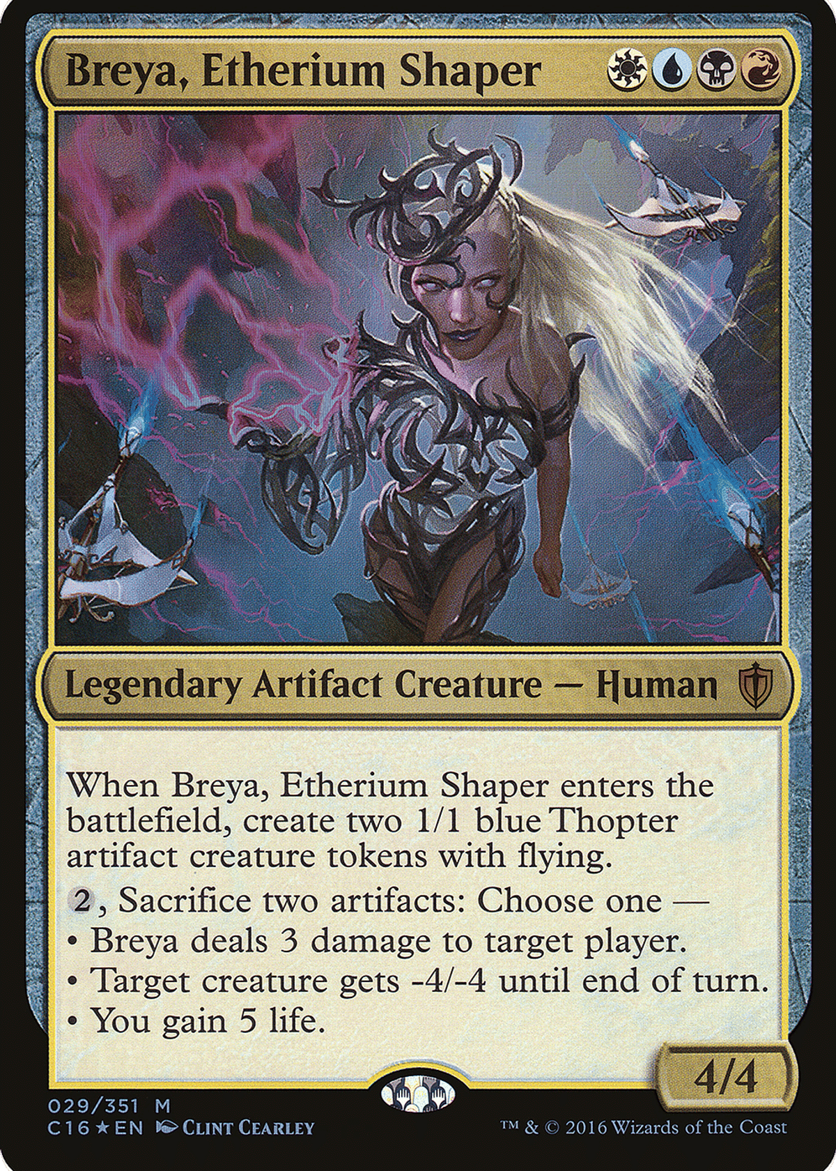 Breya, Etherium Shaper from Commander 2016 Oversized - Magic: The Gathering