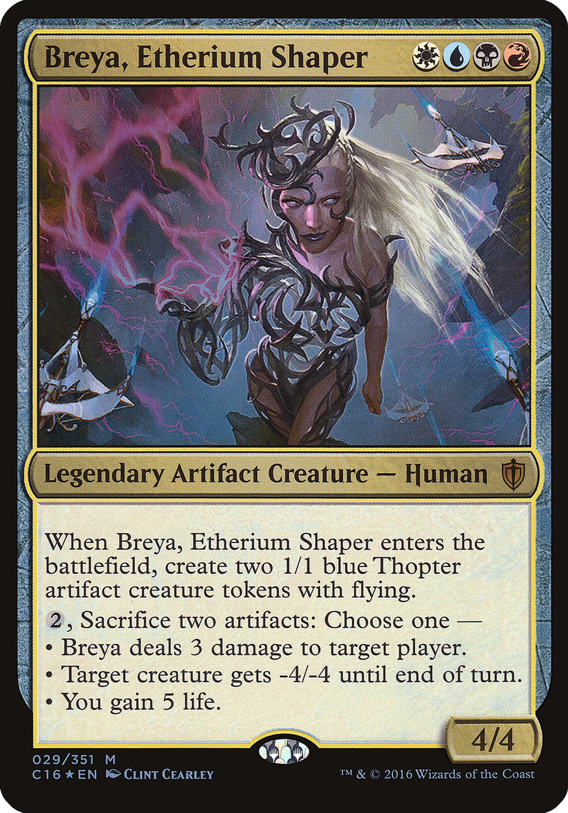 Breya, Etherium Shaper — Commander 2016 Oversized — Magic: The Gathering