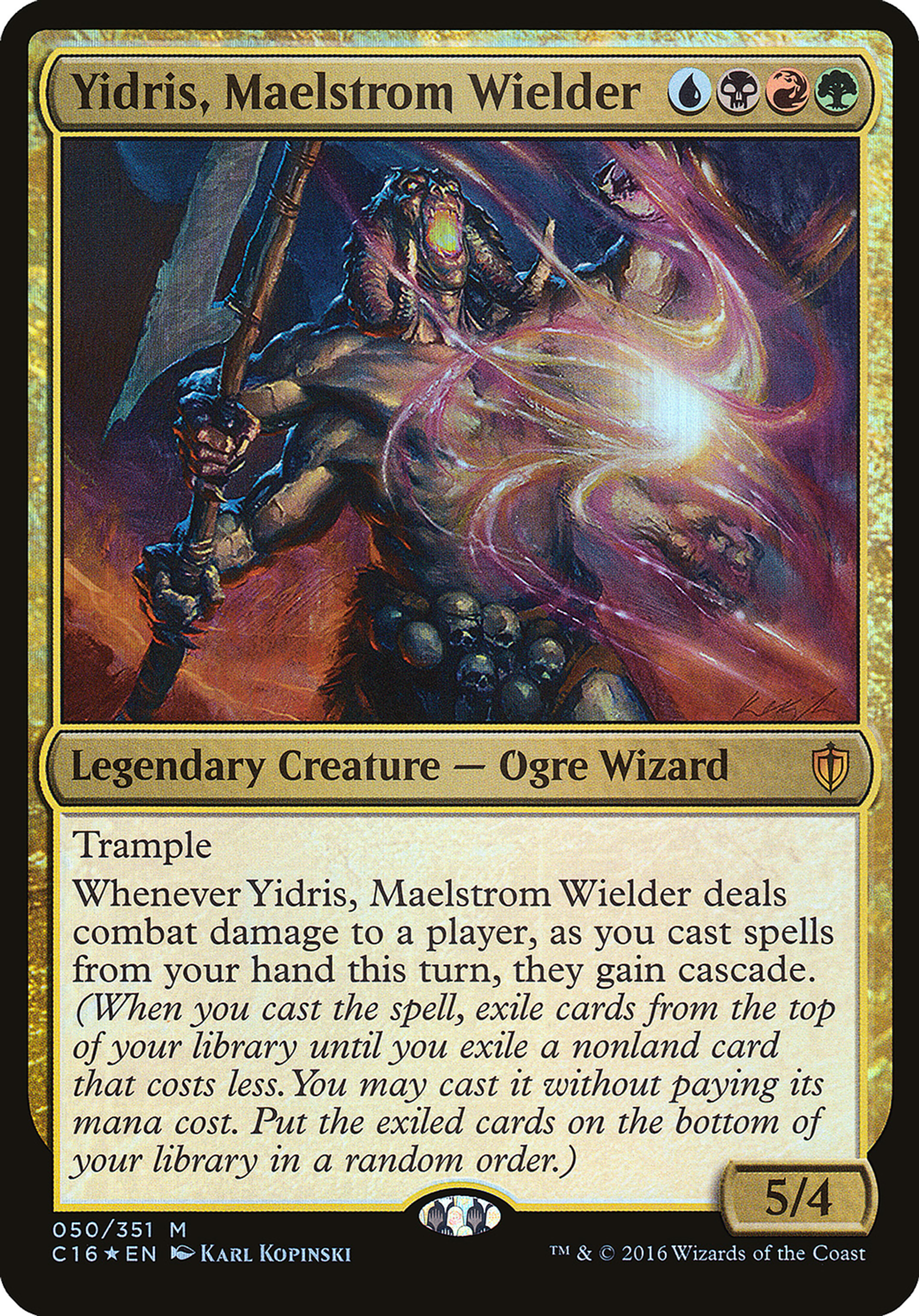 Yidris, Maelstrom Wielder — Commander 2016 Oversized — Magic: The Gathering