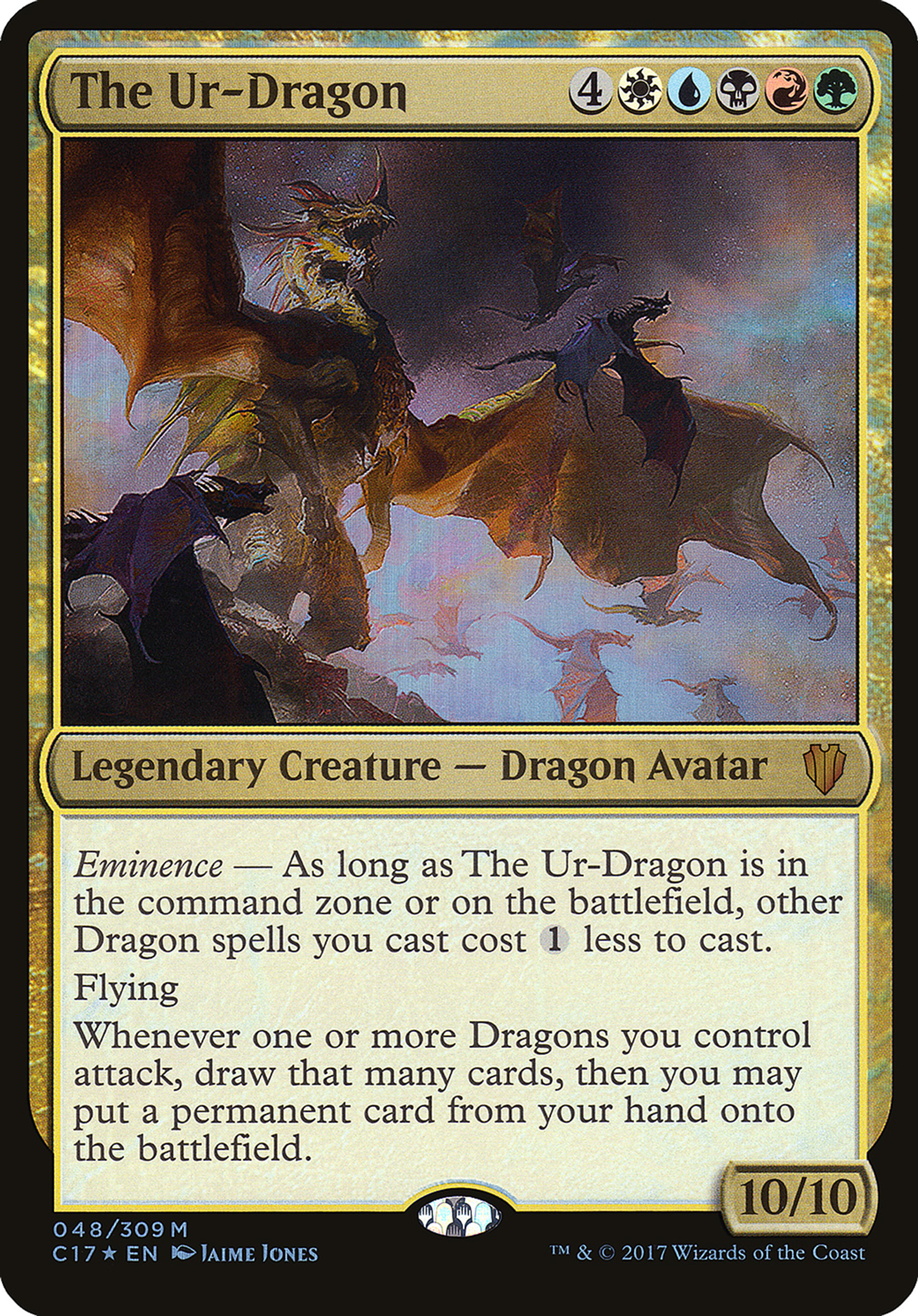 The Ur-Dragon — Commander 2017 Oversized — Magic: The Gathering