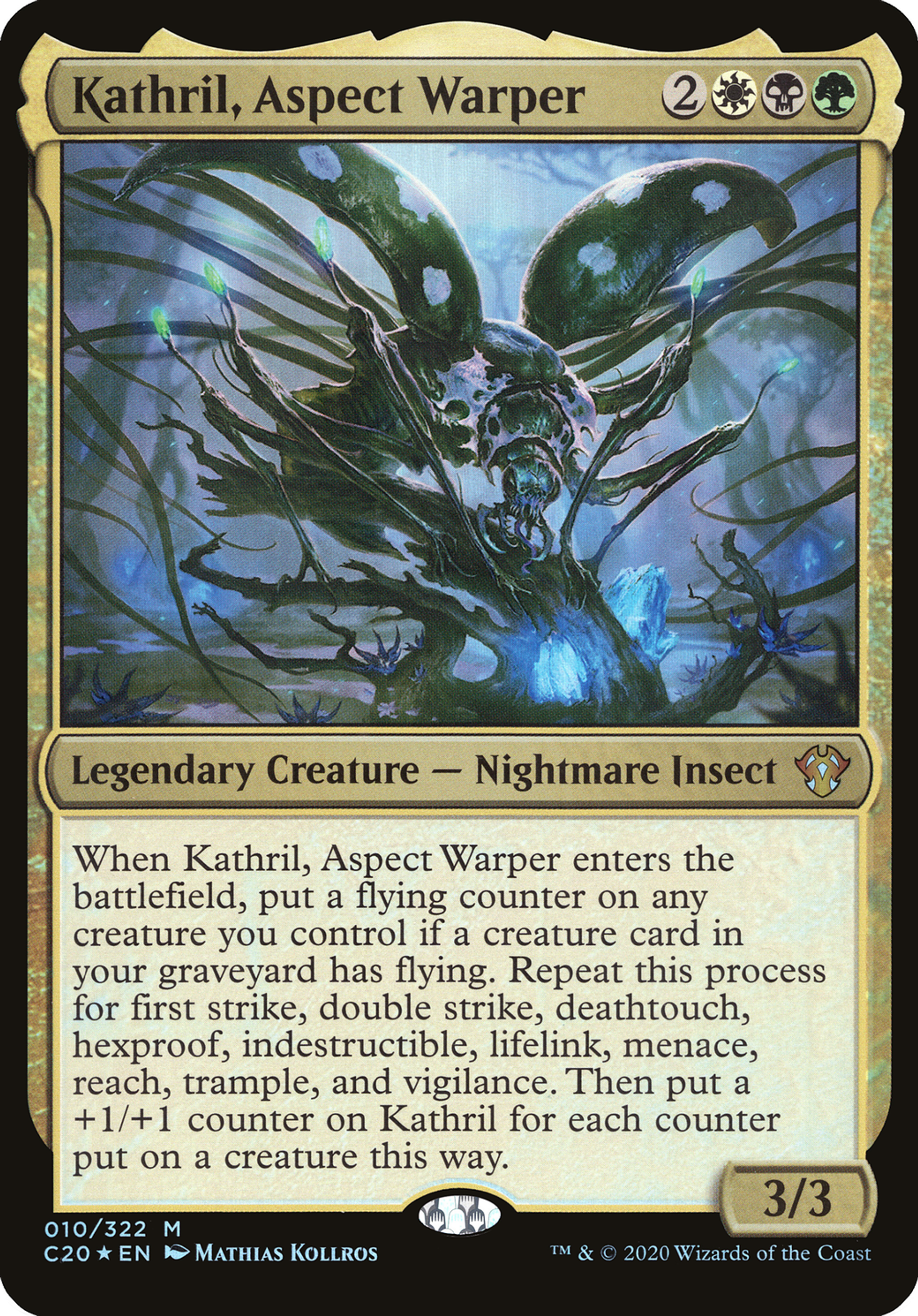 Kathril, Aspect Warper — Commander 2020 Oversized — Magic: The Gathering