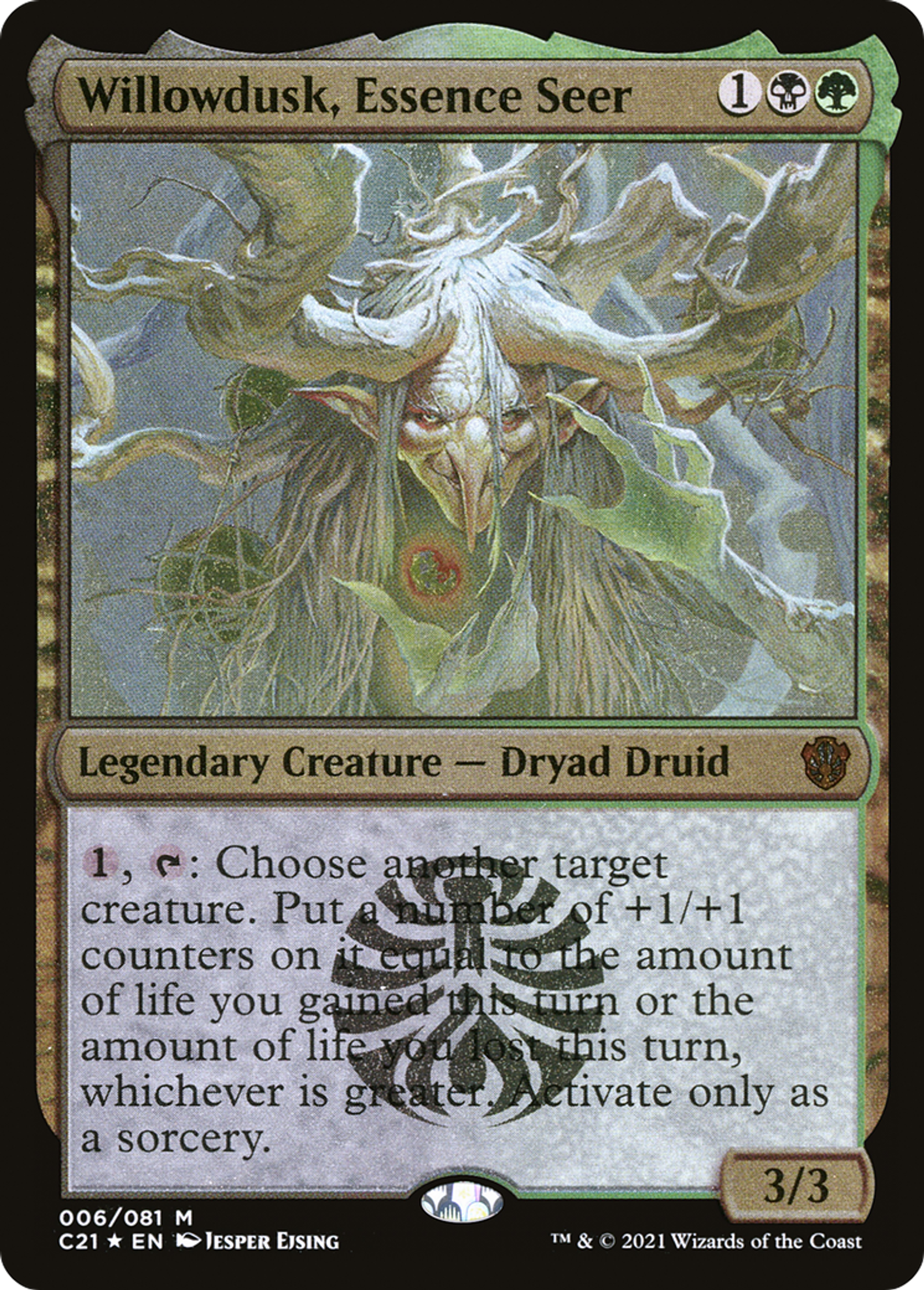Willowdusk, Essence Seer — Commander 2021 Display Commanders — Magic: The Gathering