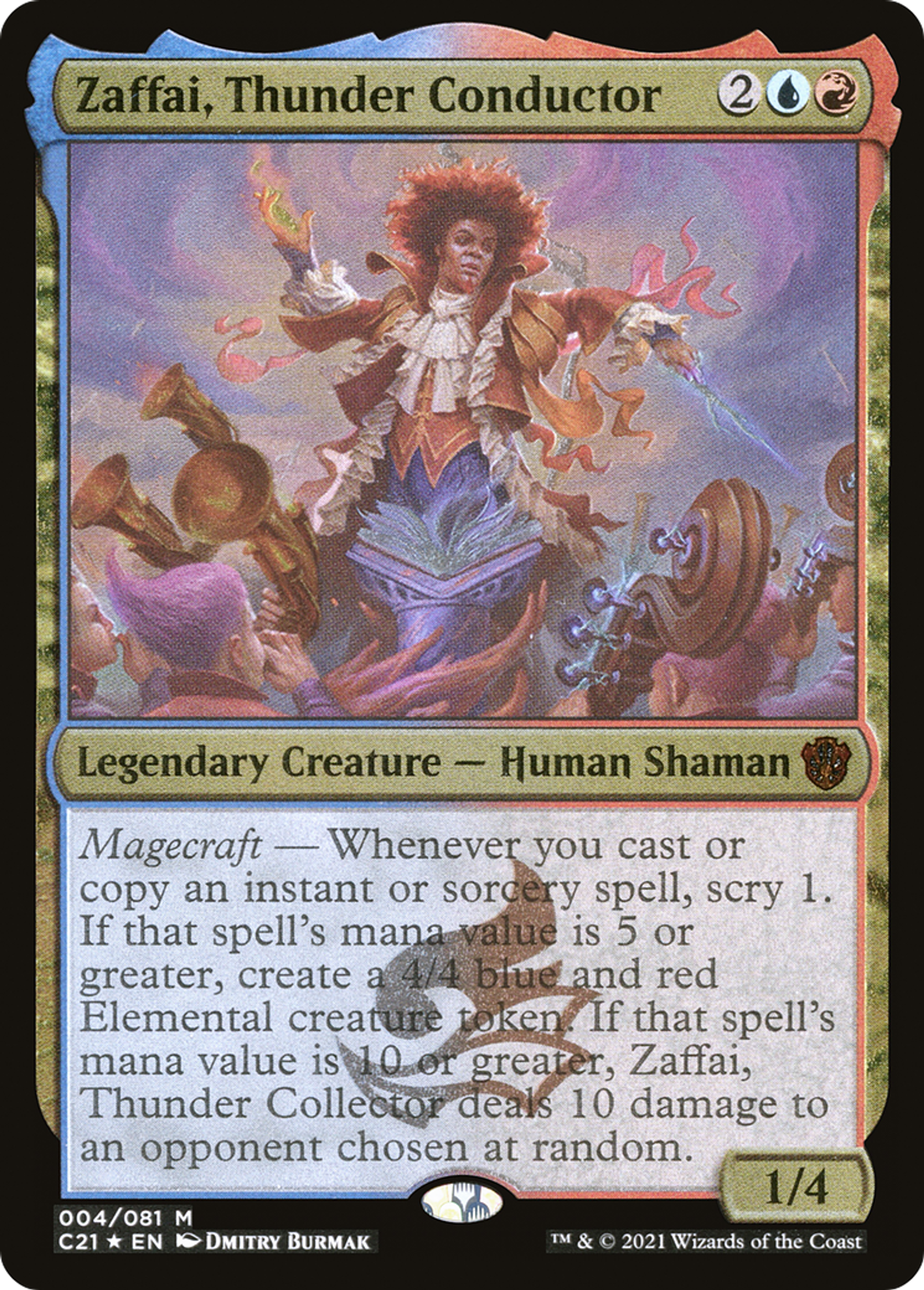 Zaffai, Thunder Conductor — Commander 2021 Display Commanders — Magic: The Gathering