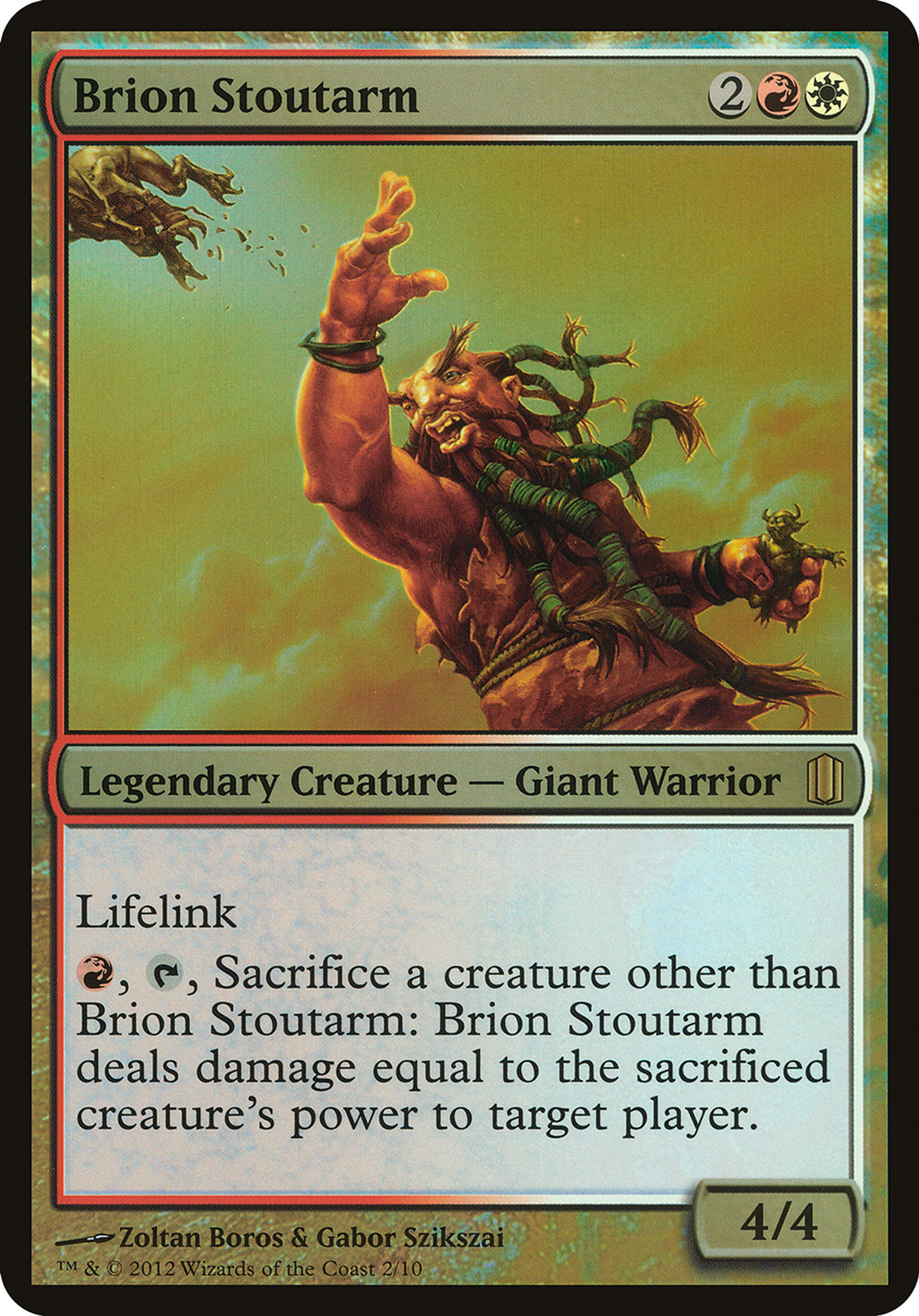 Brion Stoutarm — Commander's Arsenal Oversized — Magic: The Gathering