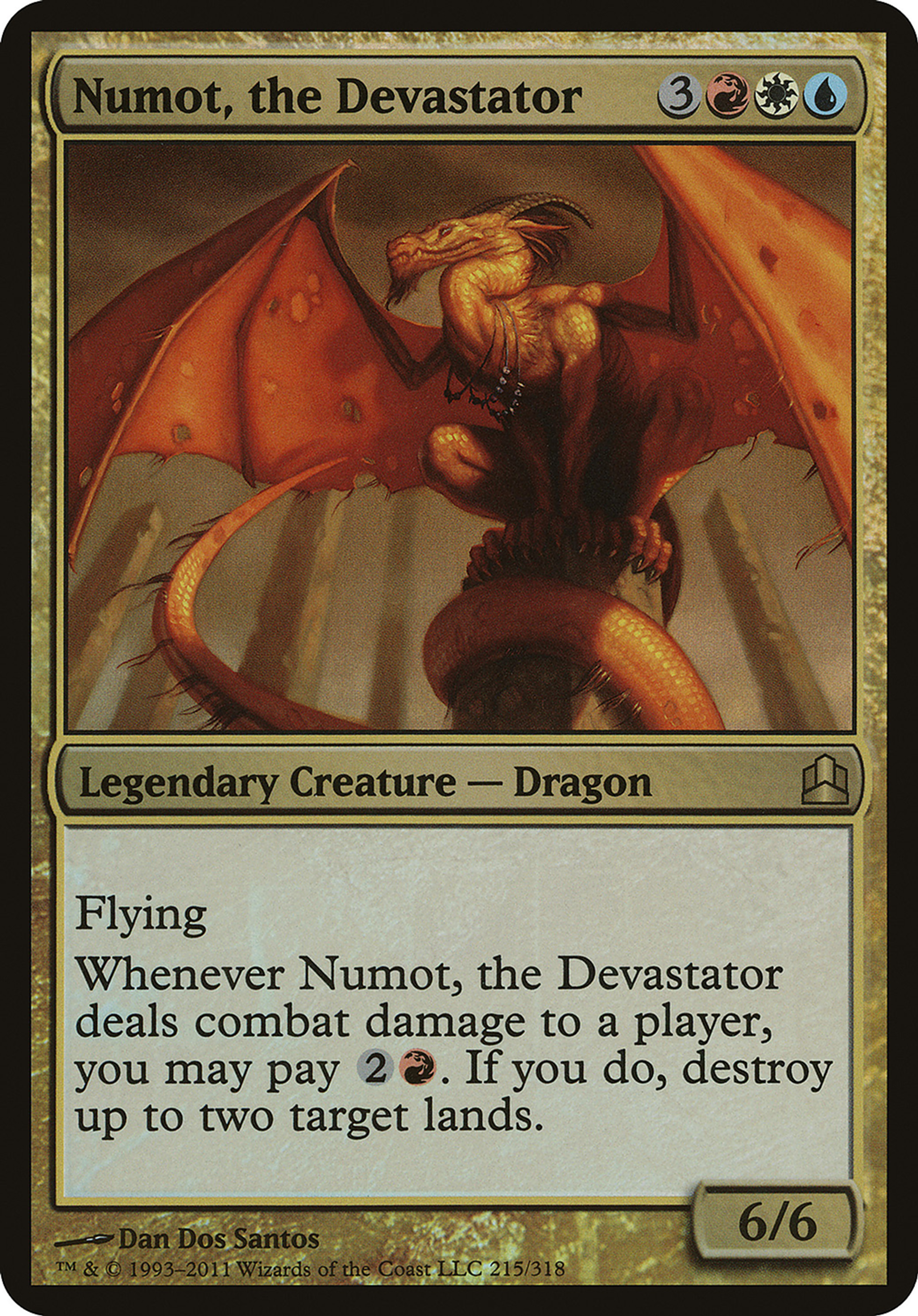 Numot, the Devastator — Commander 2011 Oversized — Magic: The Gathering