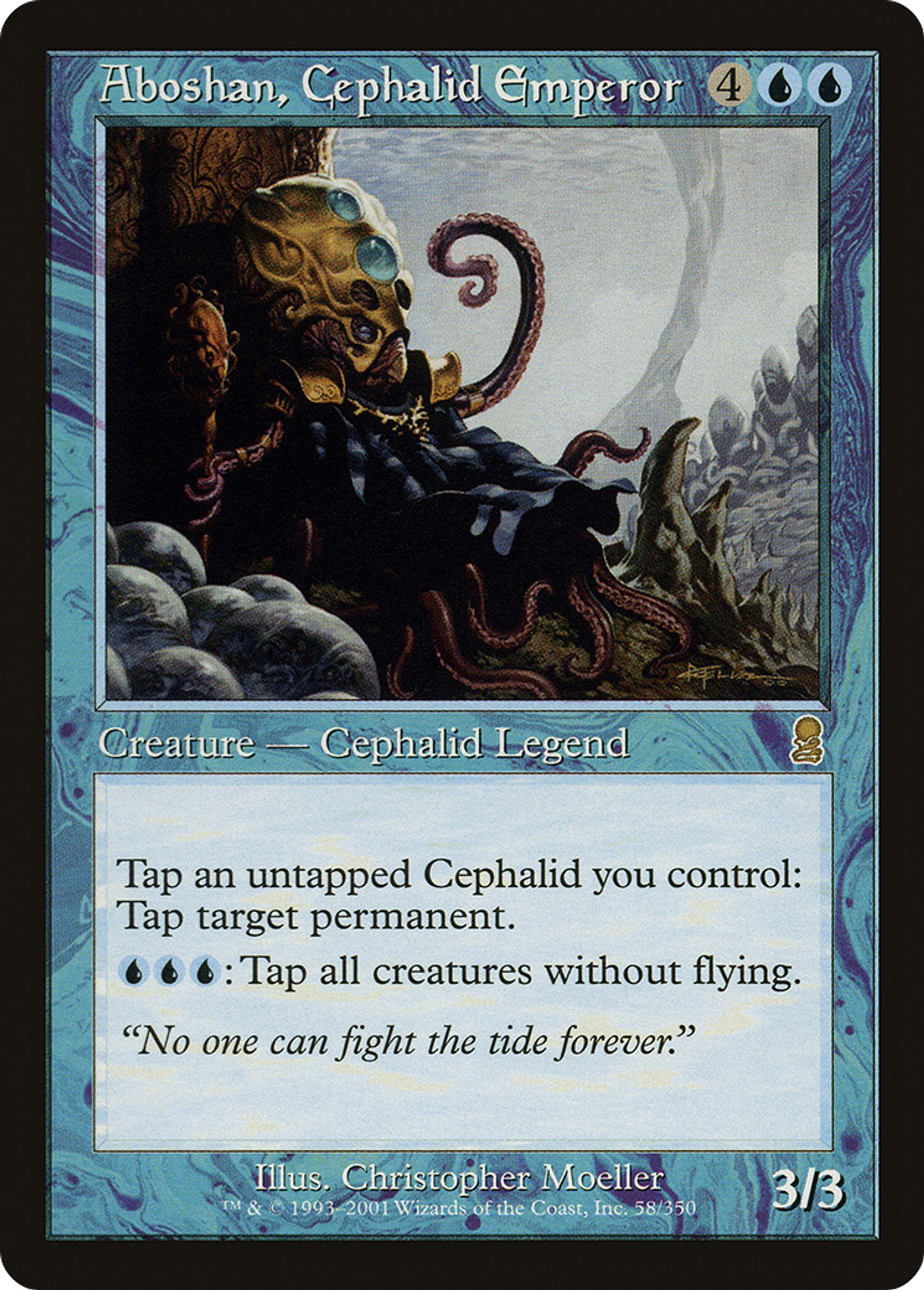 Aboshan, Cephalid Emperor — Odyssey — Magic: The Gathering