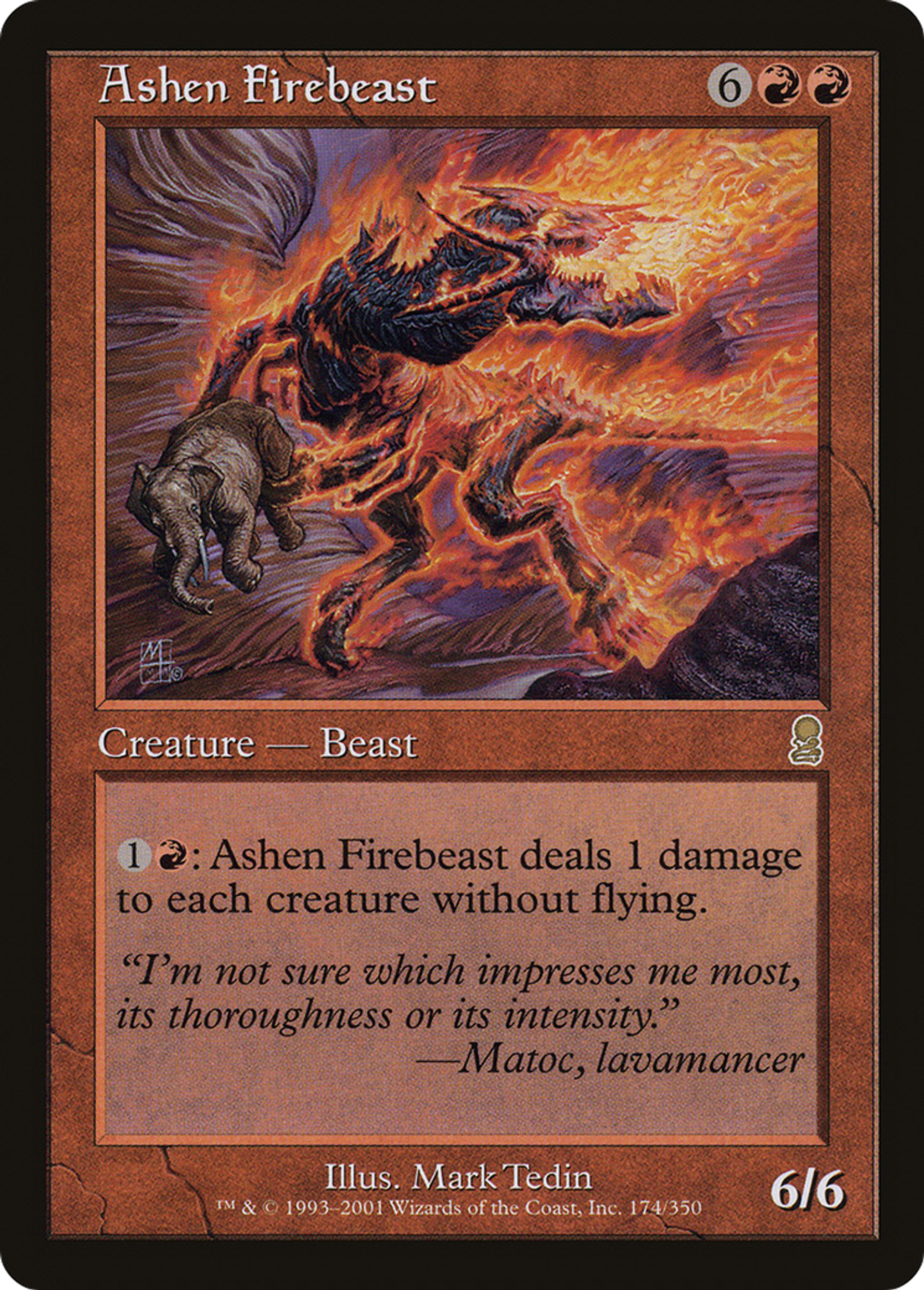 Ashen Firebeast — Odyssey — Magic: The Gathering