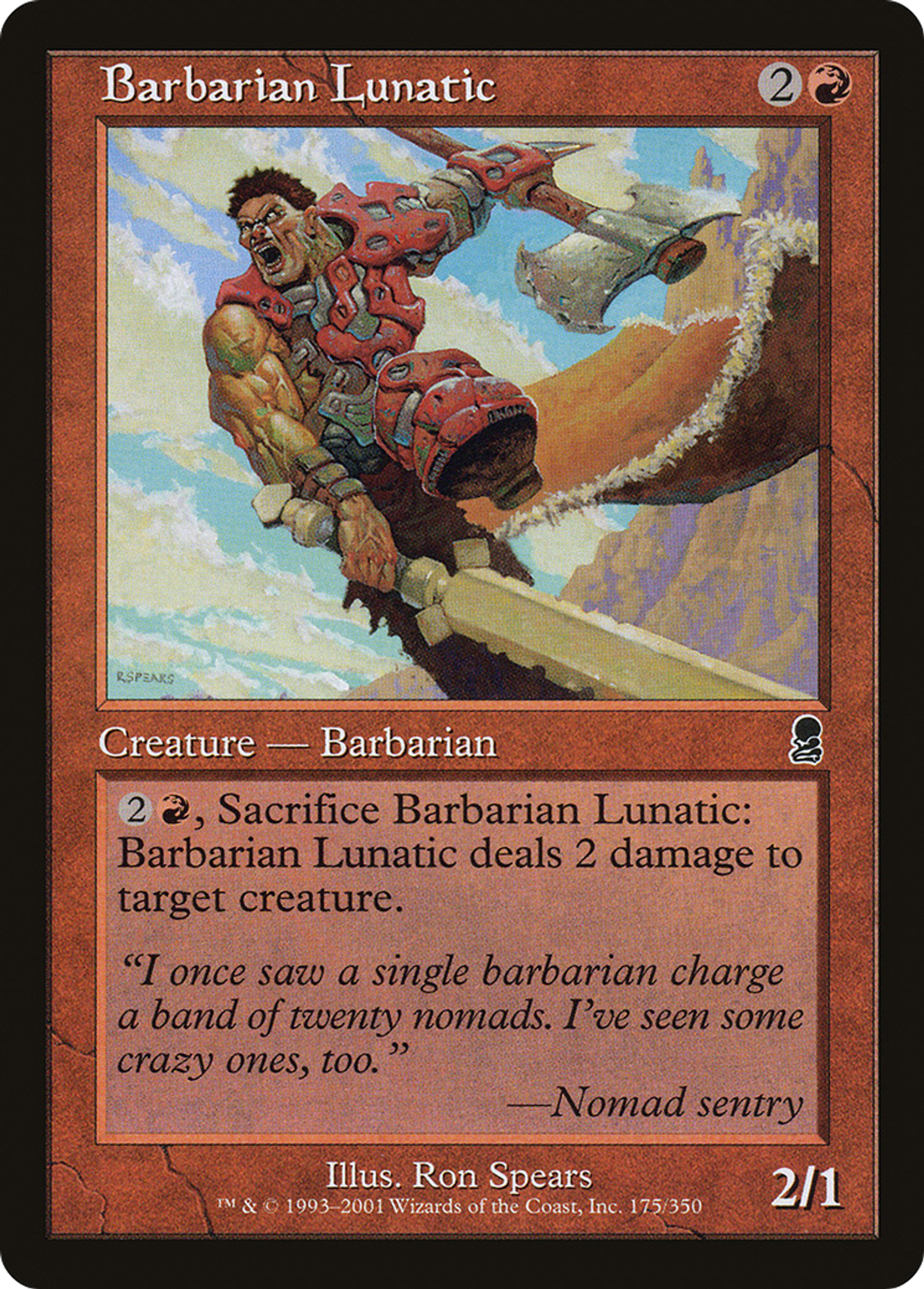 Barbarian Lunatic — Odyssey — Magic: The Gathering