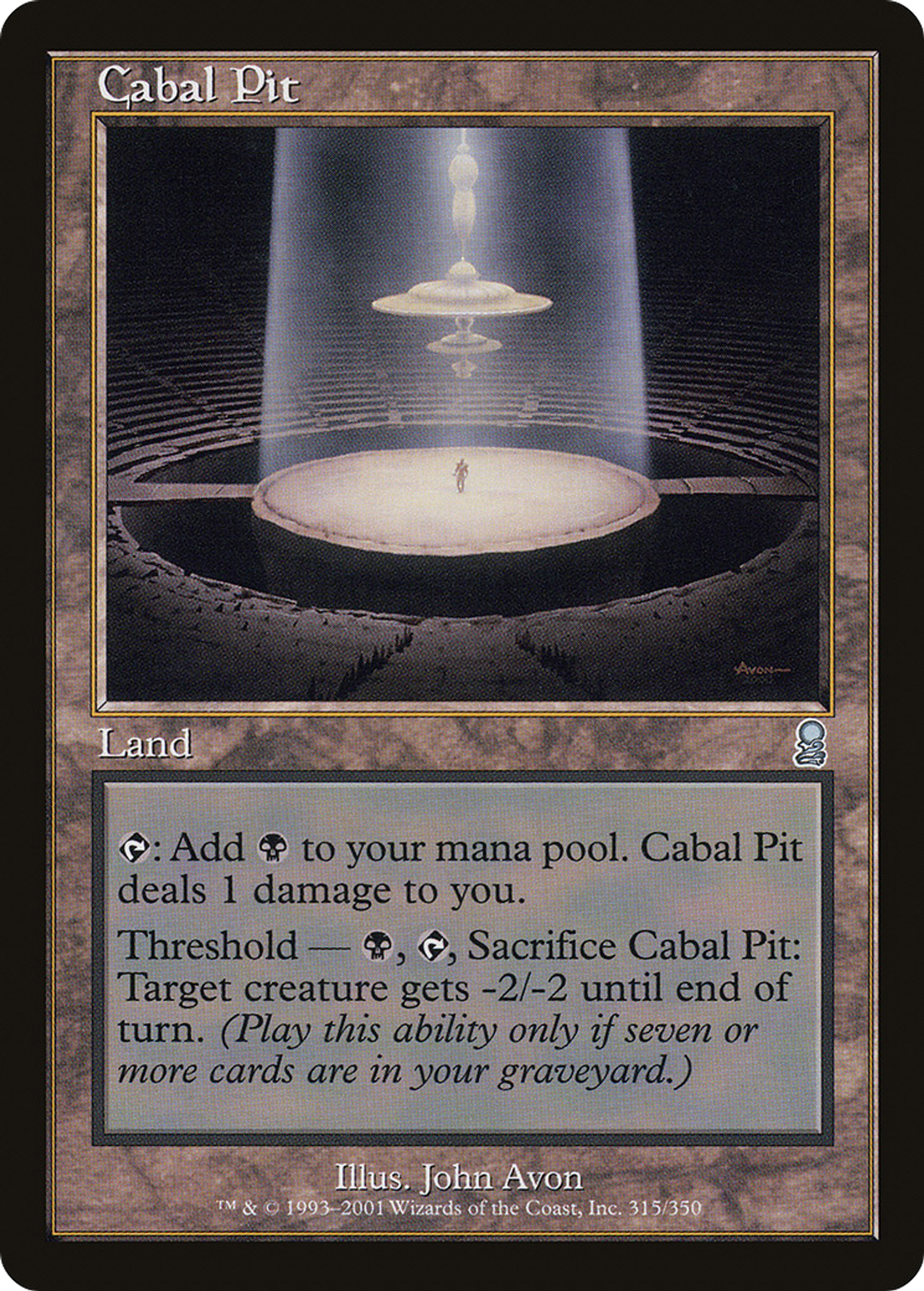 Cabal Pit — Odyssey — Magic: The Gathering