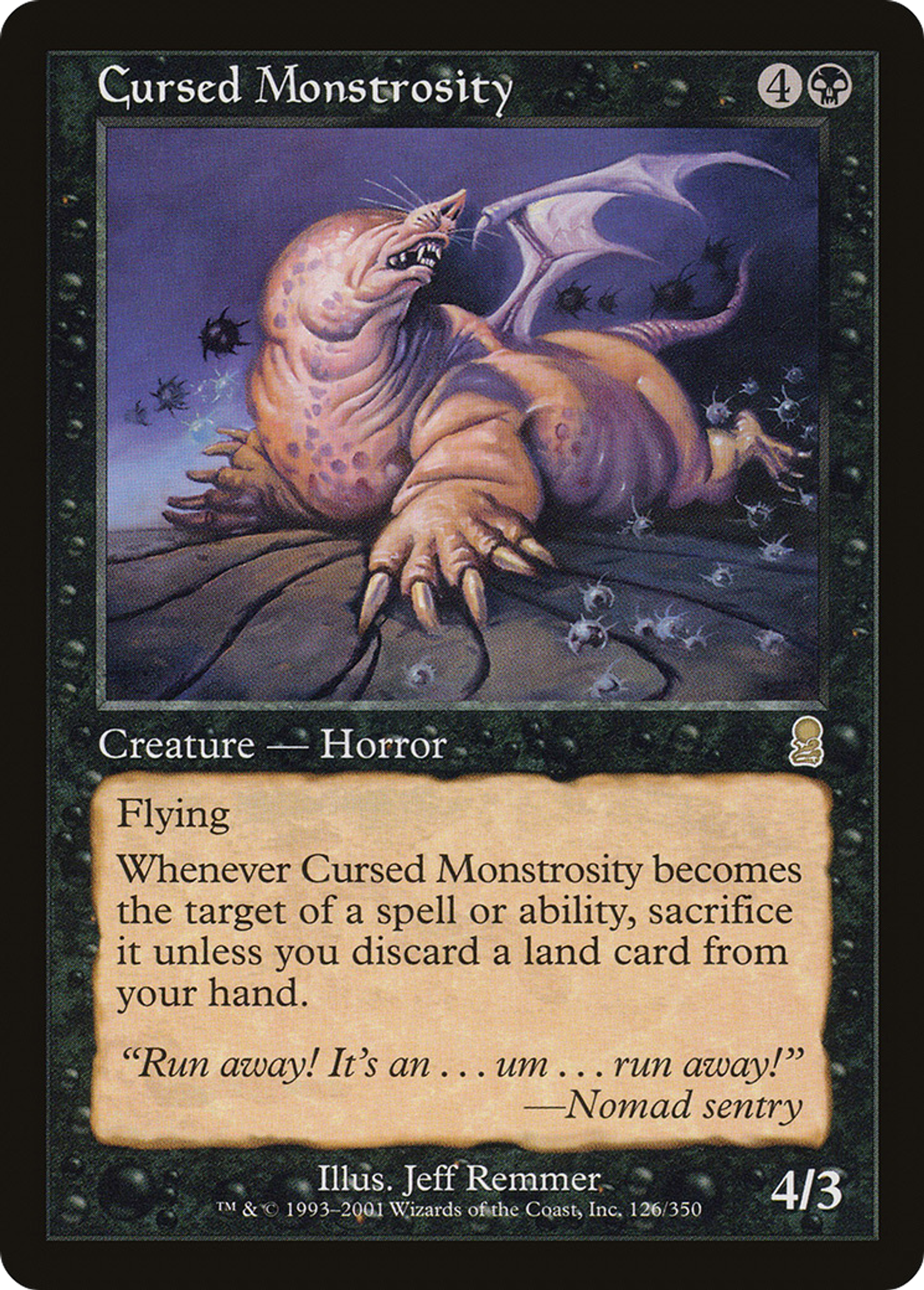 Monstruosité maudite — Odyssey — Magic: The Gathering