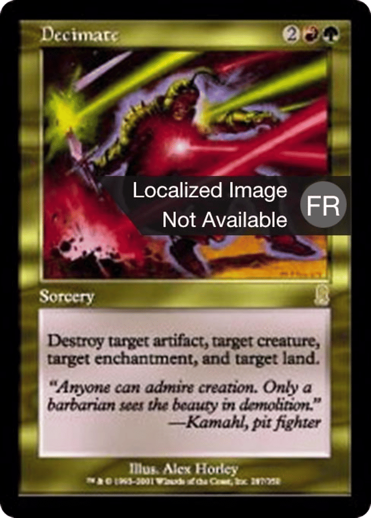 Décimation — Odyssey — Magic: The Gathering