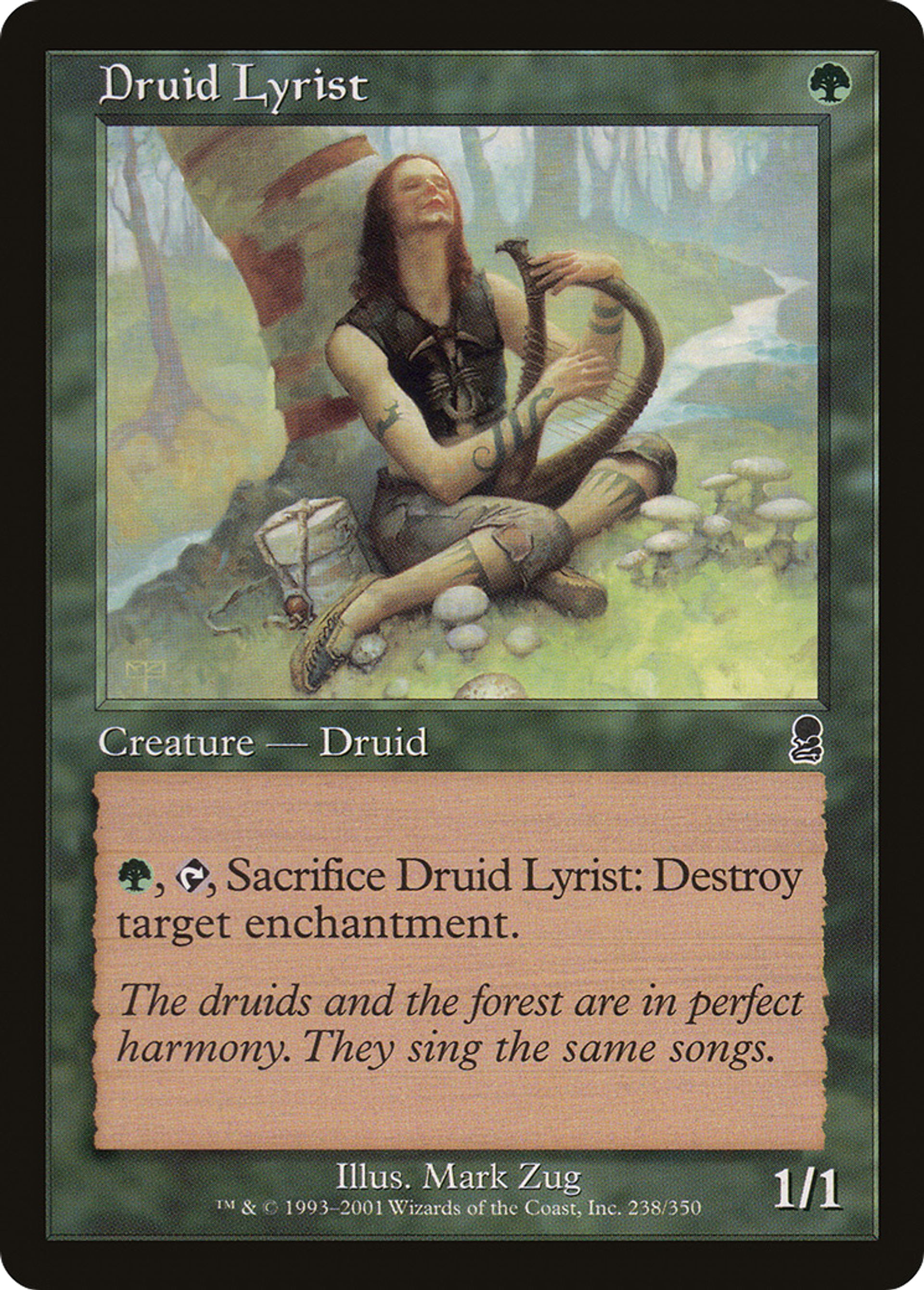 Druid Lyrist — Odyssey — Magic: The Gathering