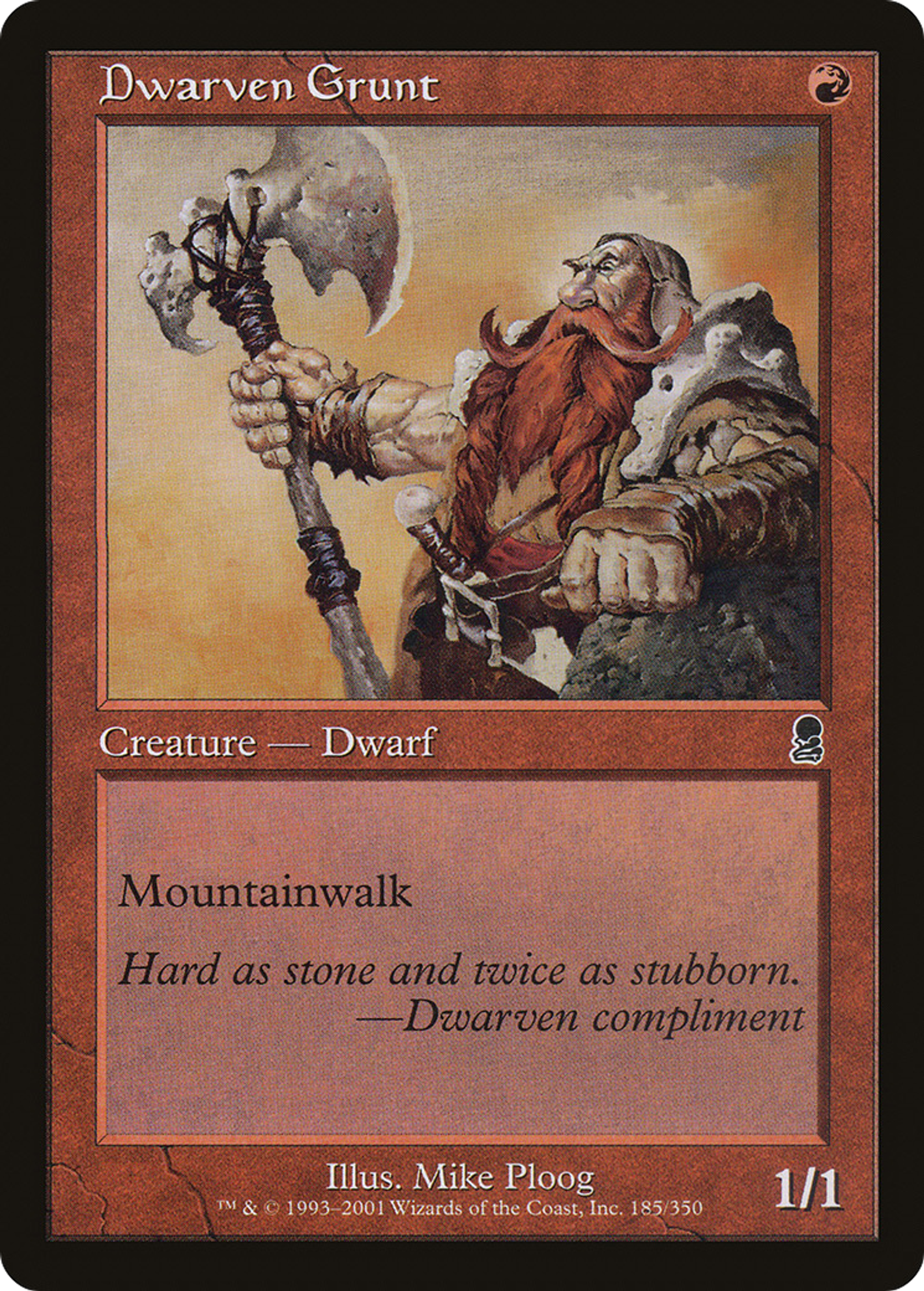 Dwarven Grunt — Odyssey — Magic: The Gathering