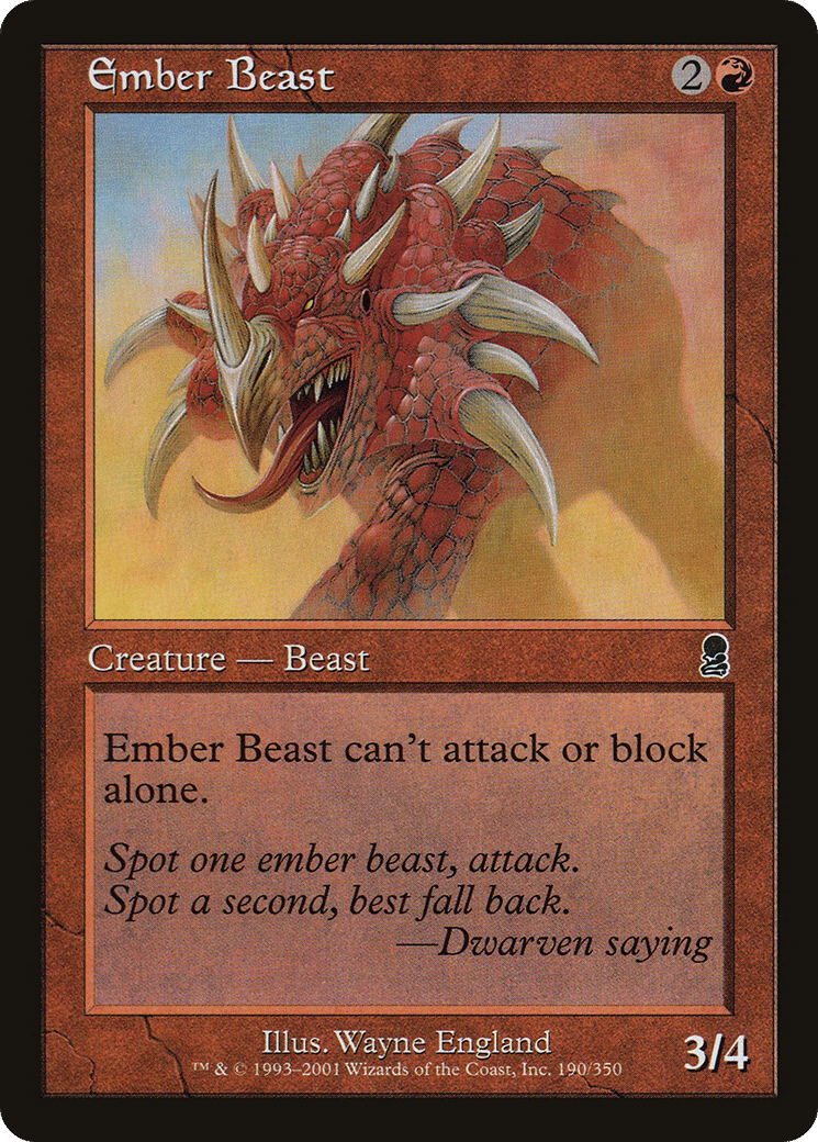 Ember Beast — Odyssey — Magic: The Gathering