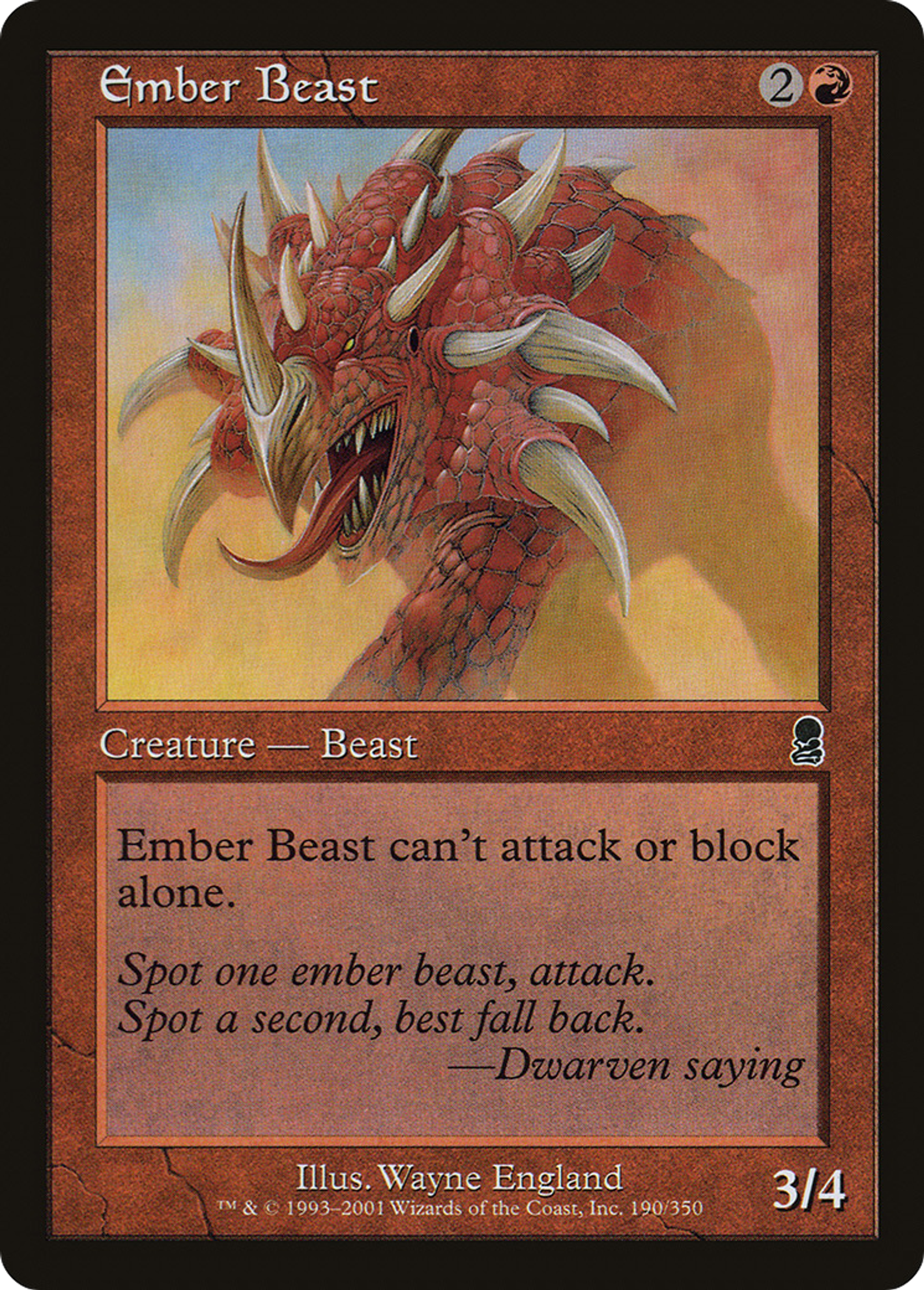 Ember Beast — Odyssey — Magic: The Gathering