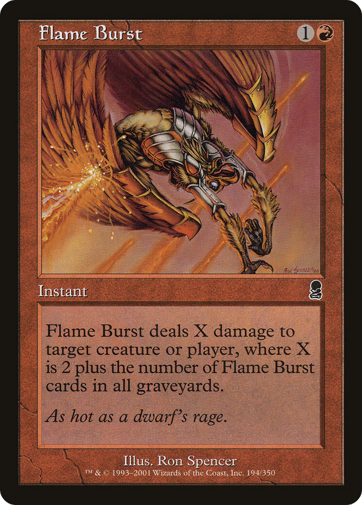 Flame Burst — Odyssey — Magic: The Gathering
