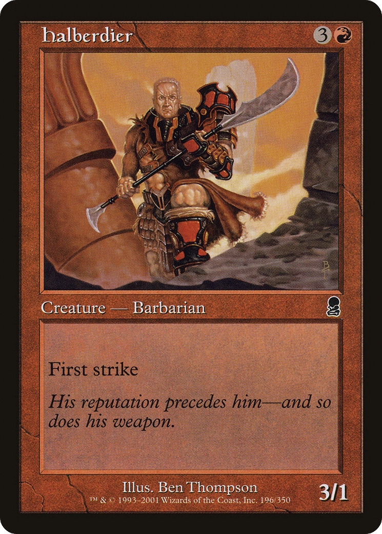 Halberdier — Odyssey — Magic: The Gathering