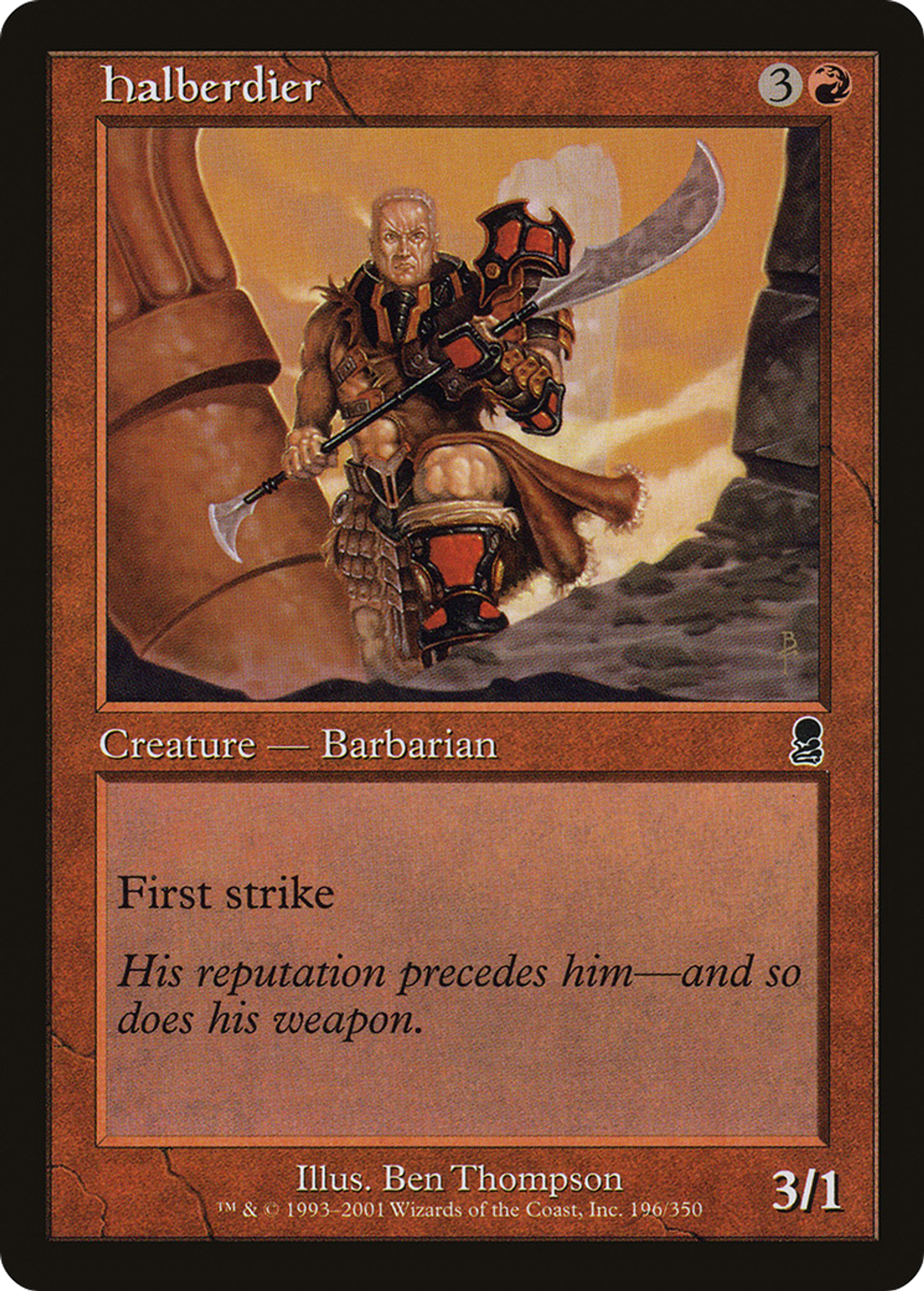 Halberdier — Odyssey — Magic: The Gathering