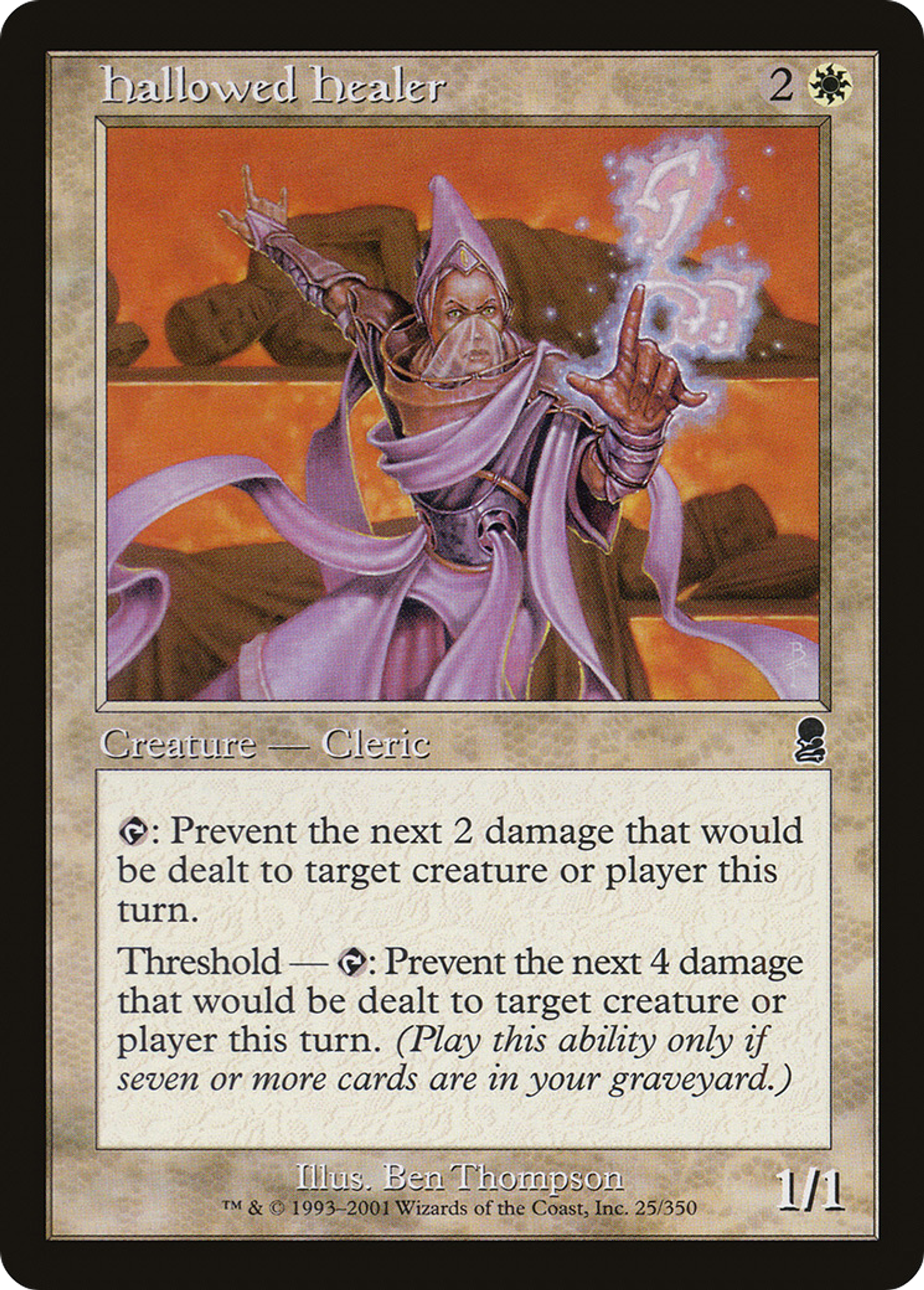 Hallowed Healer — Odyssey — Magic: The Gathering