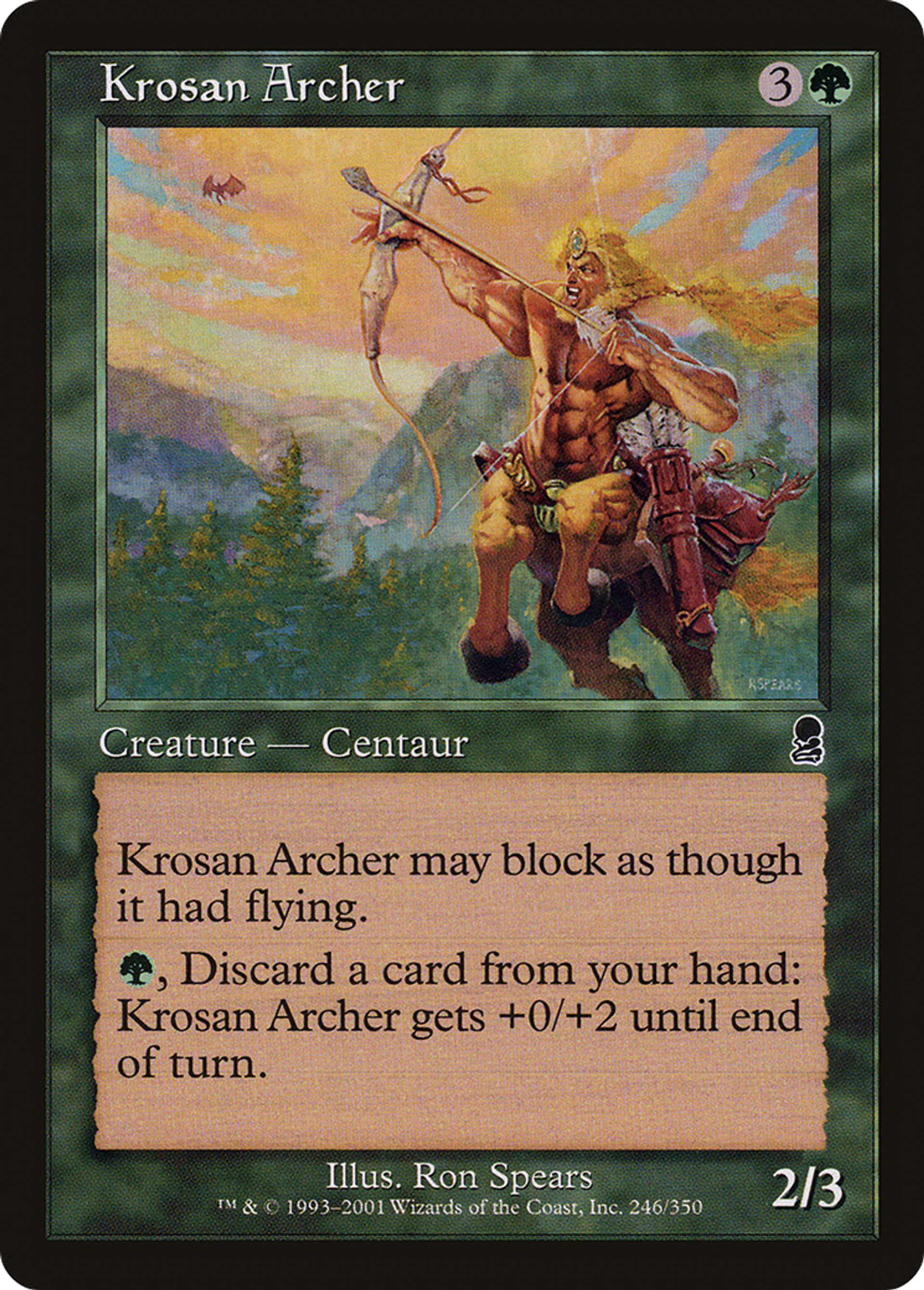Krosan Archer — Odyssey — Magic: The Gathering